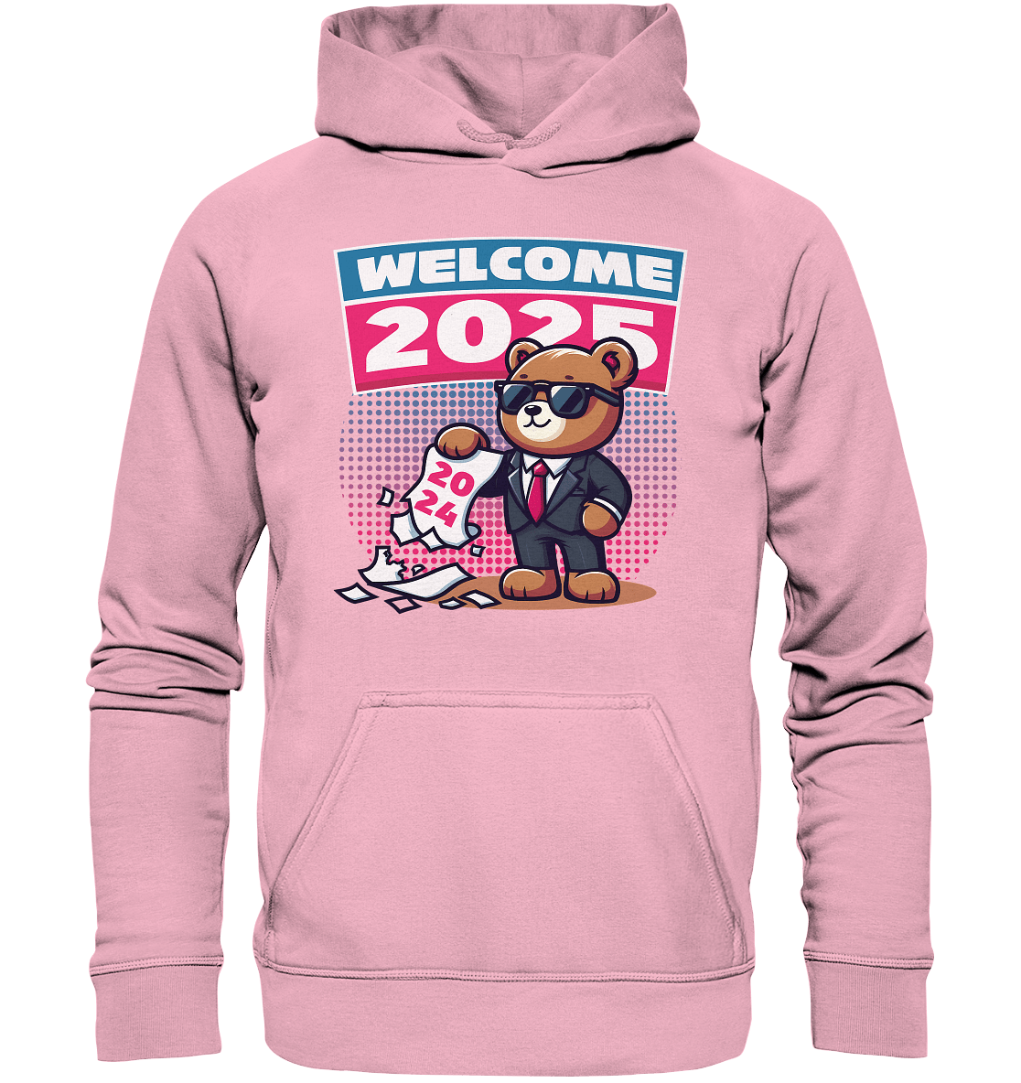 Cooler Jahreswechsel 2025 – Stilvoller Bärenlook für einen freshen Start - Kids Premium Hoodie - FaunaFeels Onlineshop Kids & Babys