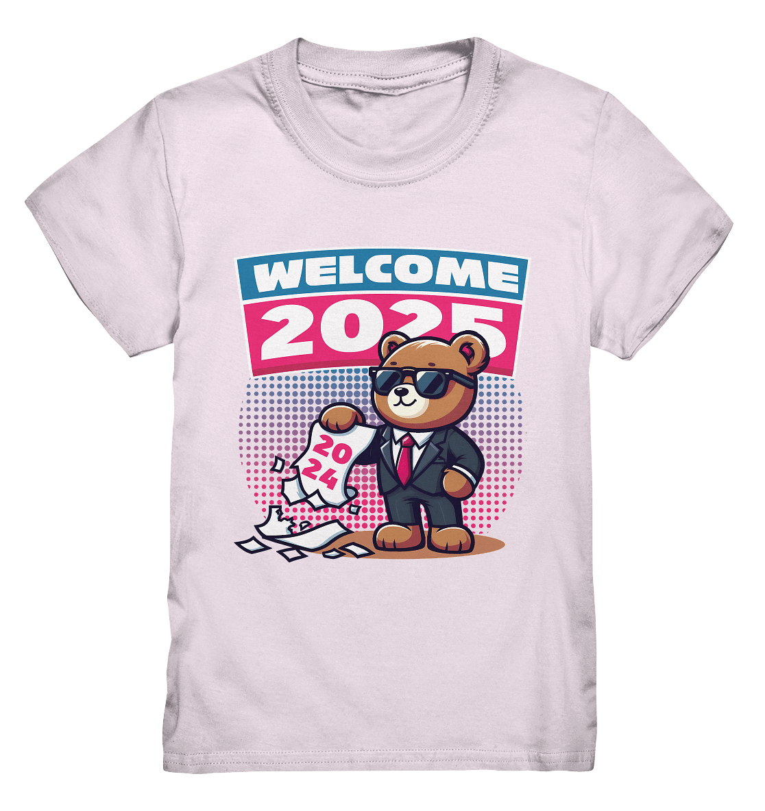Cooler Jahreswechsel 2025 – Stilvoller Bärenlook für einen freshen Start - Kids Premium Shirt - FaunaFeels Onlineshop Kids & Babys
