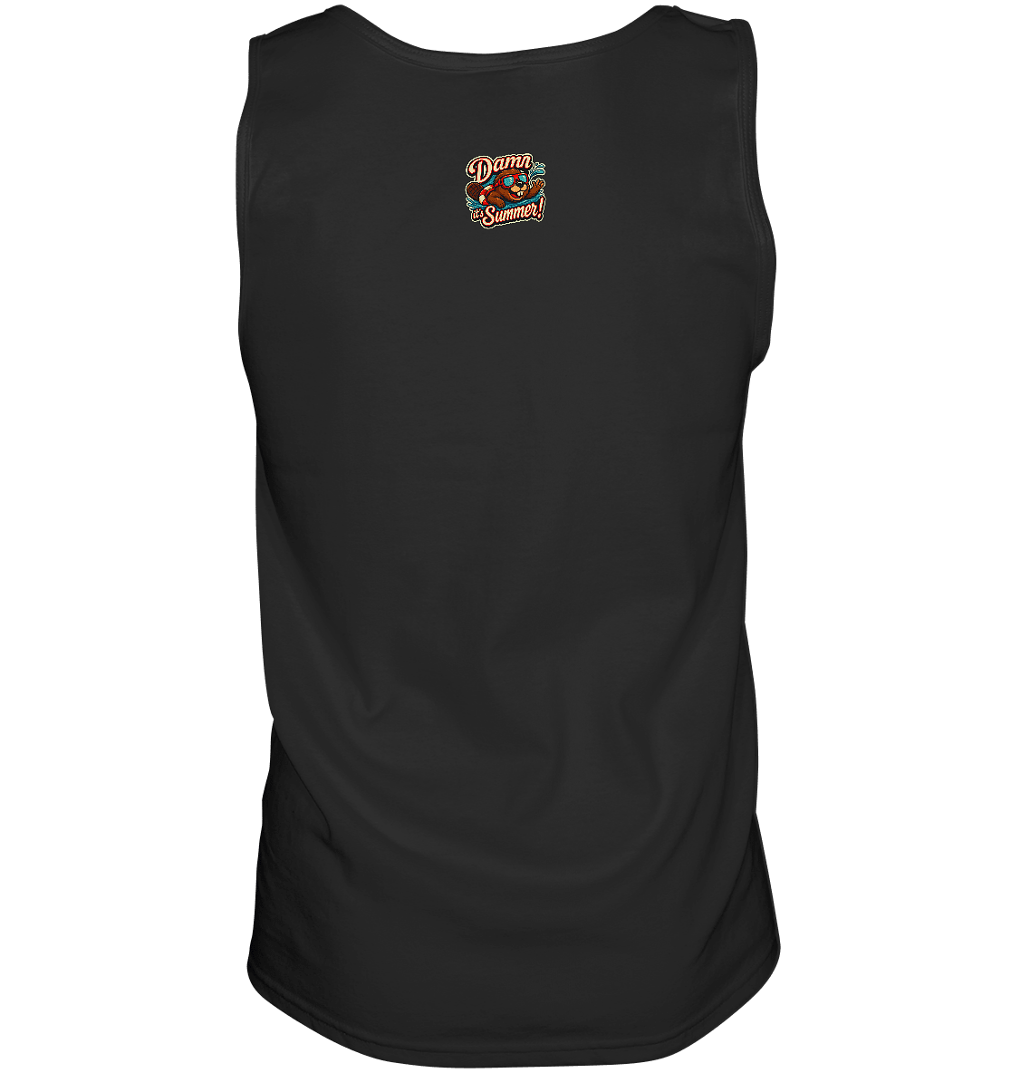 Damn it’s Summer! – Lustiges Biber - Motiv mit Schwimmring und Sonnenbrille für Sommerlaune - Relaxed Tank Top - FaunaFeels Onlineshop Tank - Tops