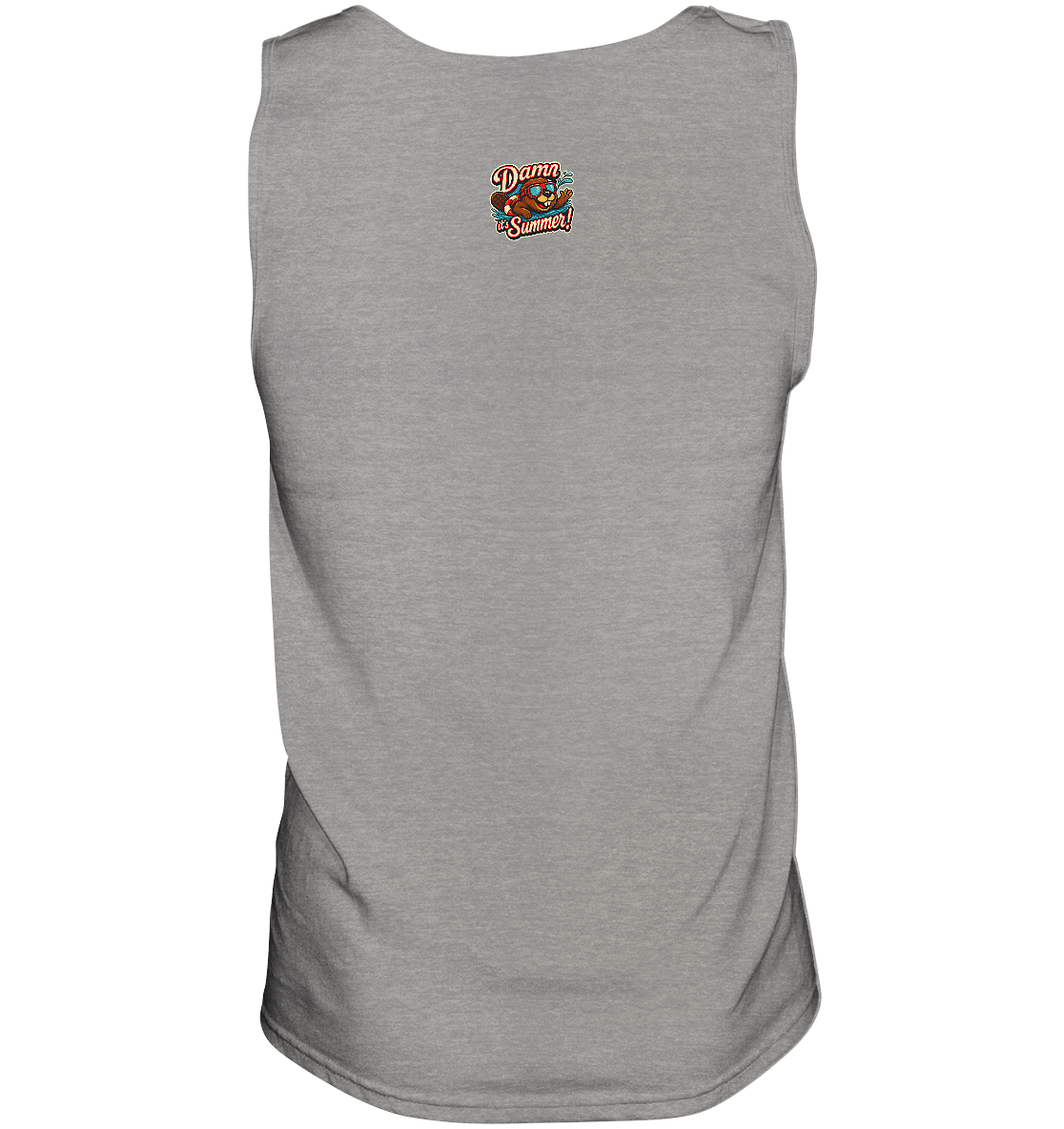 Damn it’s Summer! – Lustiges Biber - Motiv mit Schwimmring und Sonnenbrille für Sommerlaune - Relaxed Tank Top - FaunaFeels Onlineshop Tank - Tops
