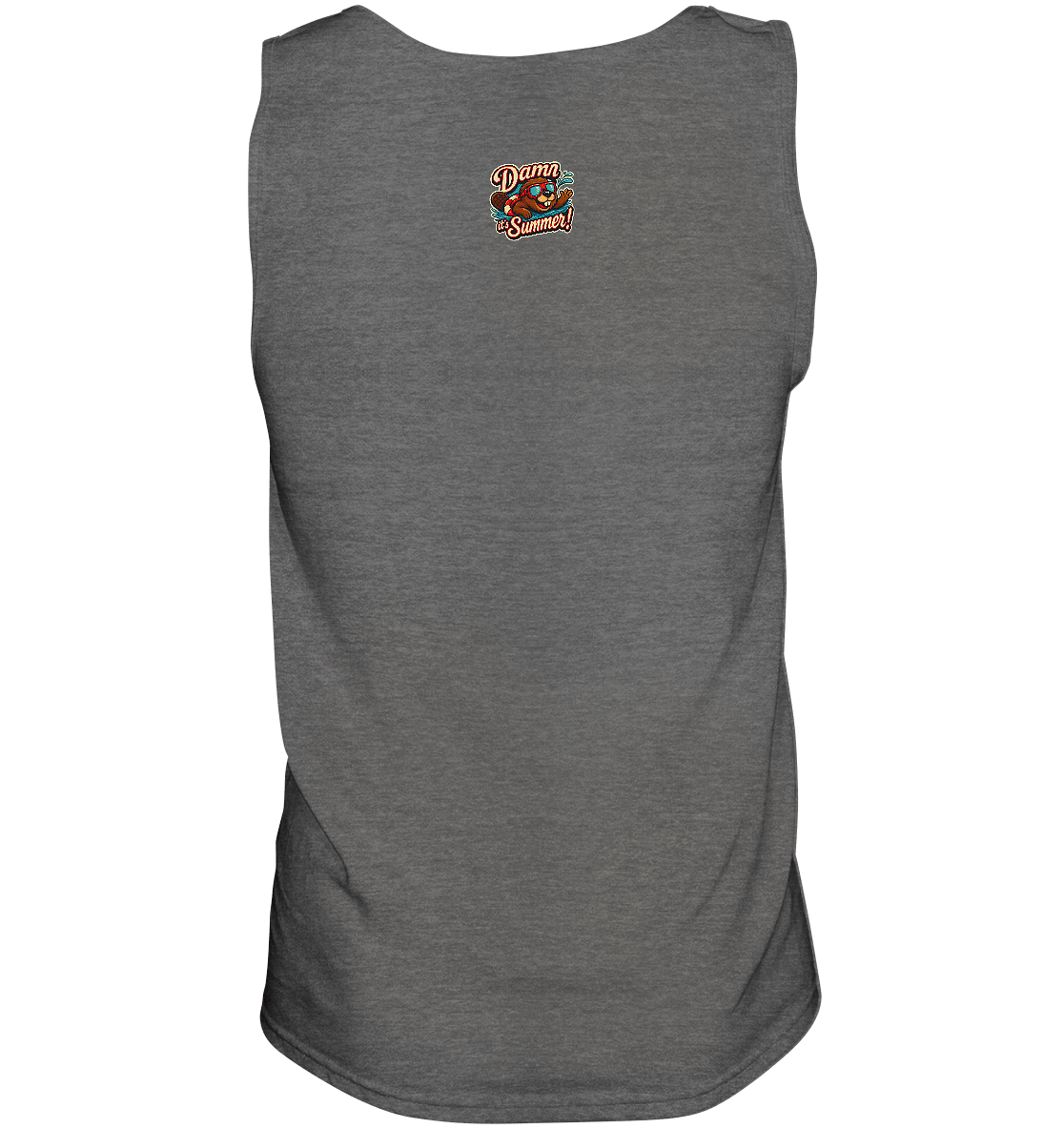 Damn it’s Summer! – Lustiges Biber - Motiv mit Schwimmring und Sonnenbrille für Sommerlaune - Relaxed Tank Top - FaunaFeels Onlineshop Tank - Tops