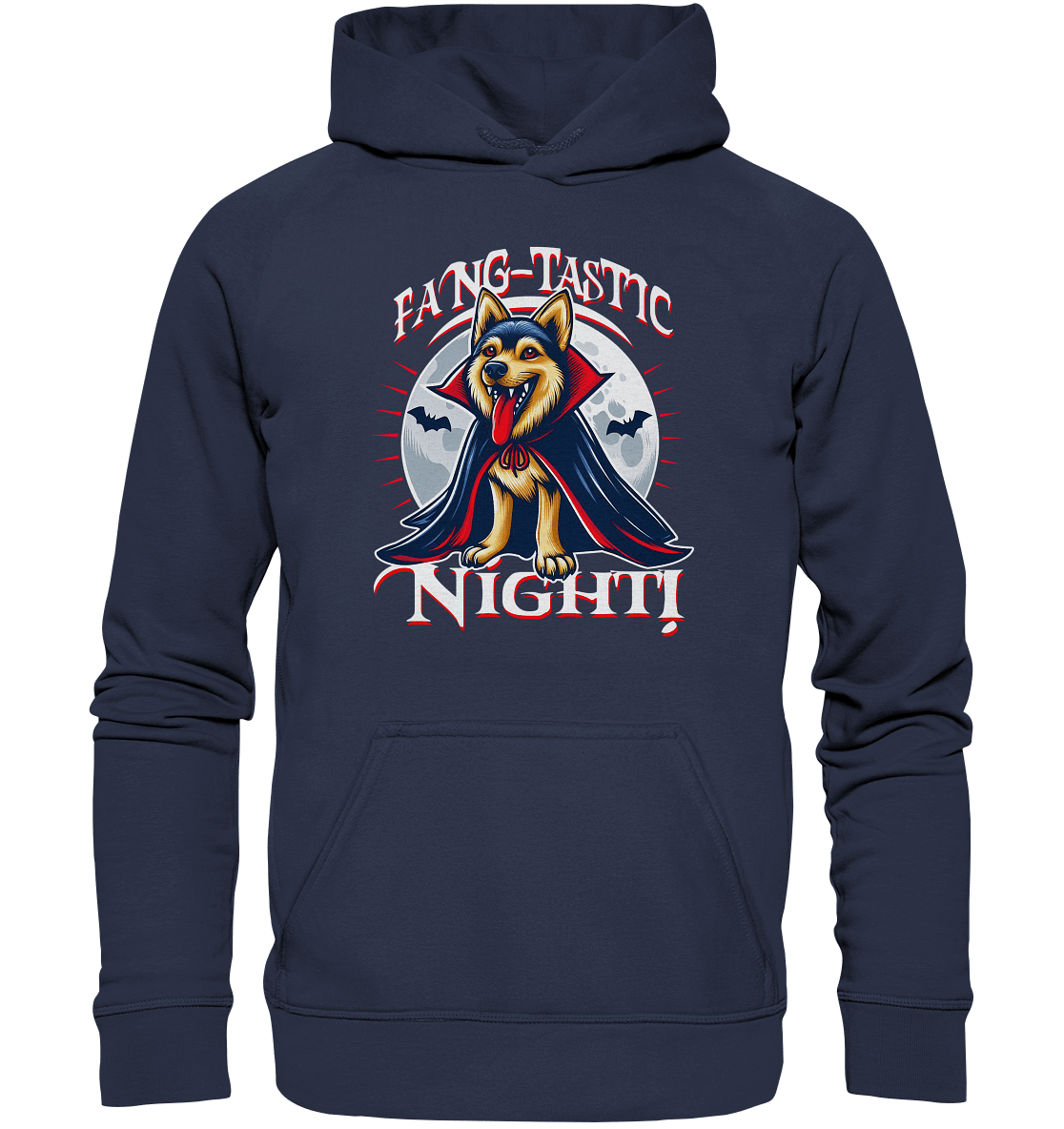 Fang - tastic Night – Der Vampirhund auf nächtlicher Jagd! - Kids Premium Hoodie - FaunaFeels Onlineshop Kids & Babys
