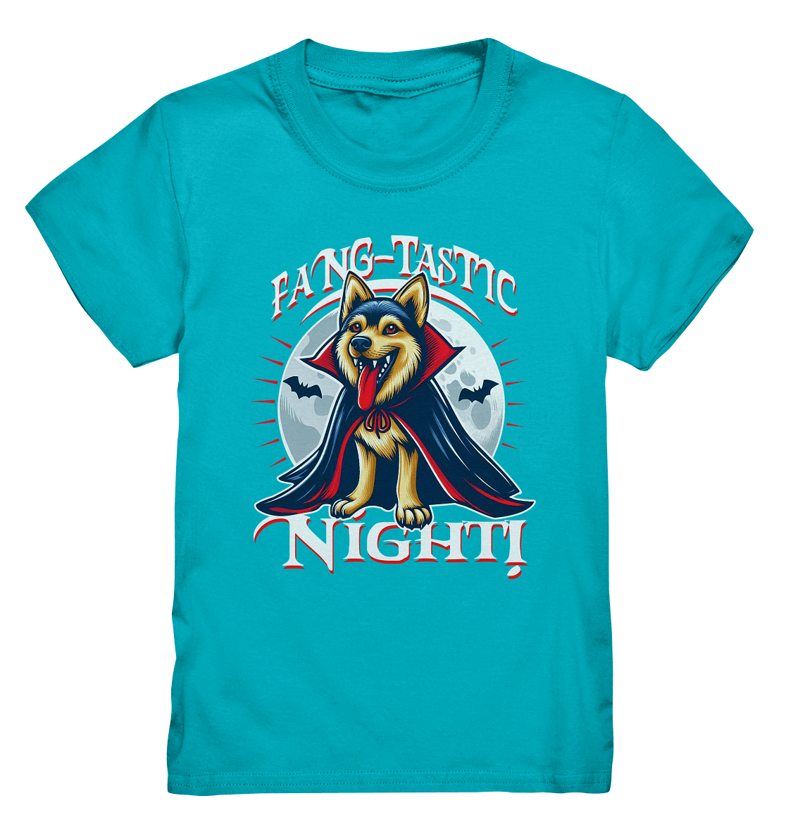 Fang - tastic Night – Der Vampirhund auf nächtlicher Jagd! - Kids Premium Shirt - FaunaFeels Onlineshop Kids & Babys