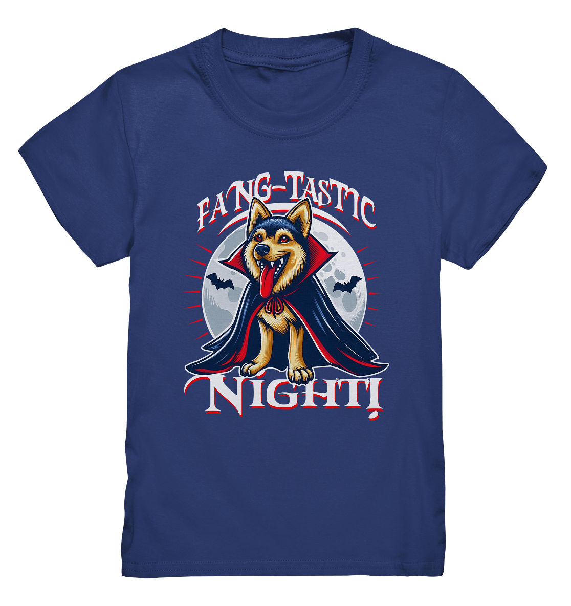 Fang - tastic Night – Der Vampirhund auf nächtlicher Jagd! - Kids Premium Shirt - FaunaFeels Onlineshop Kids & Babys
