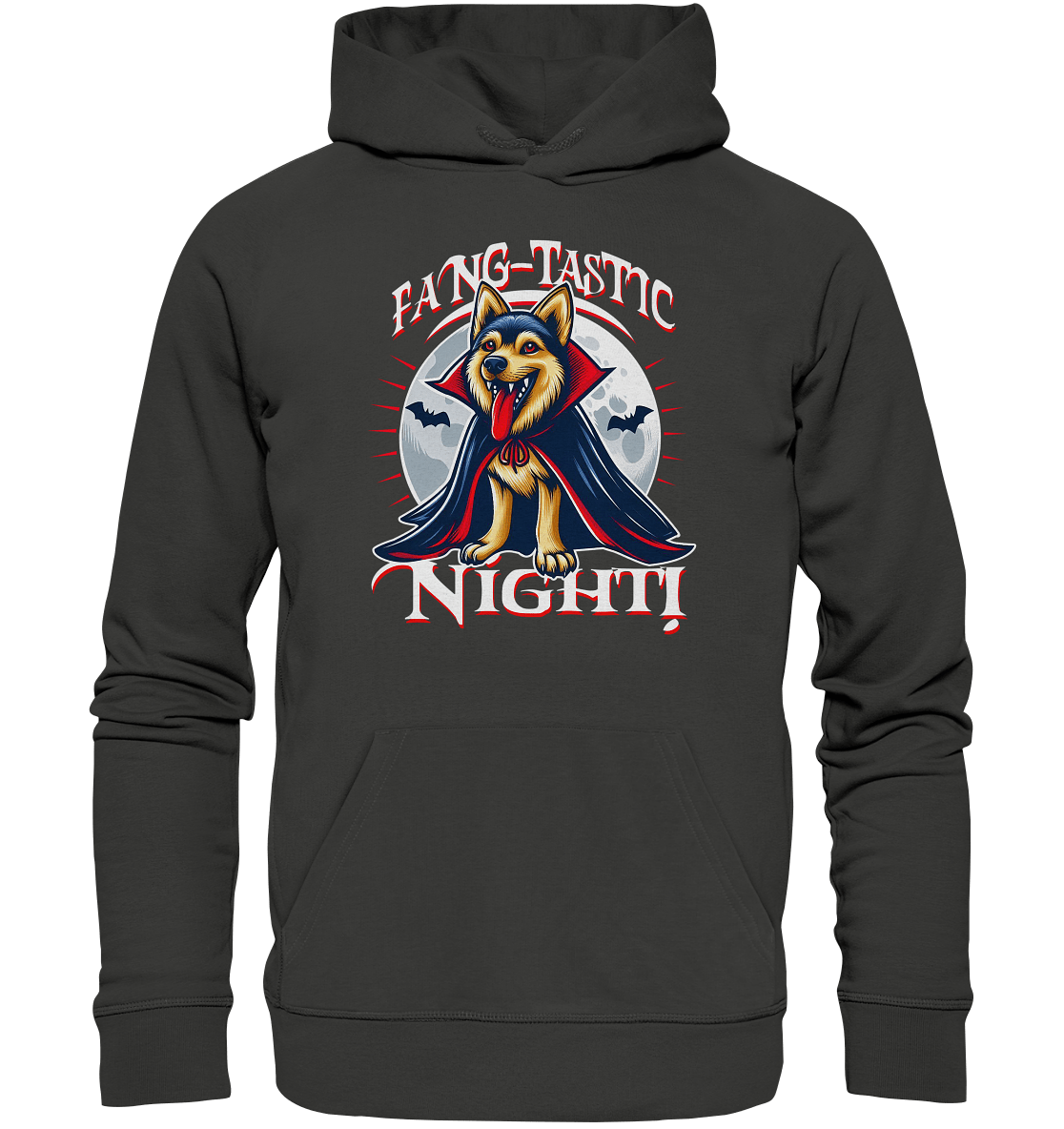 Fang - tastic Night – Der Vampirhund auf nächtlicher Jagd! - Premium Unisex Hoodie - FaunaFeels Onlineshop Hoodies