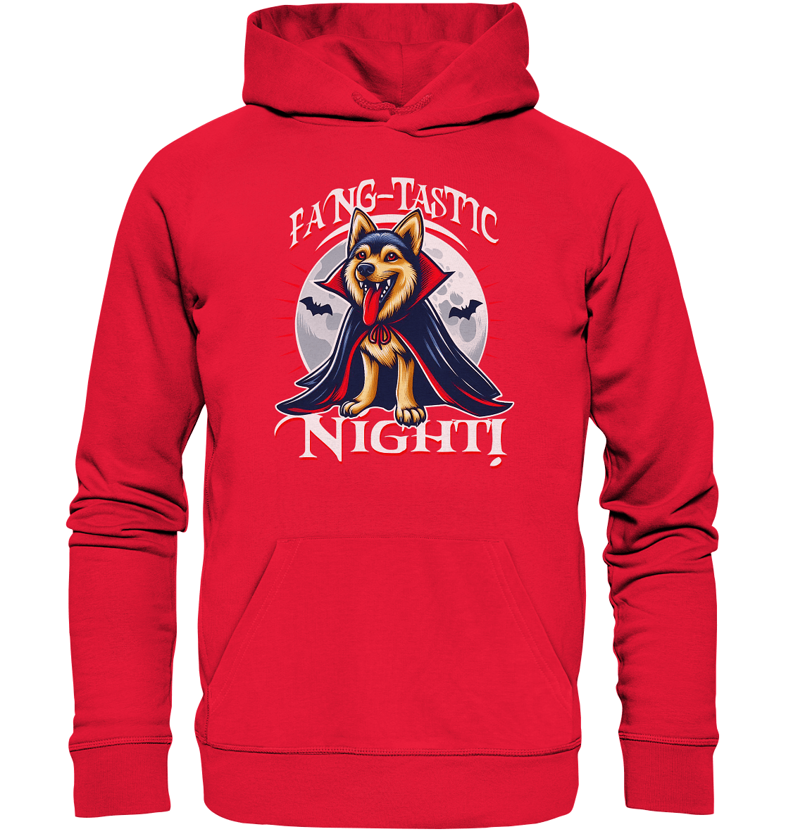Fang - tastic Night – Der Vampirhund auf nächtlicher Jagd! - Premium Unisex Hoodie - FaunaFeels Onlineshop Hoodies