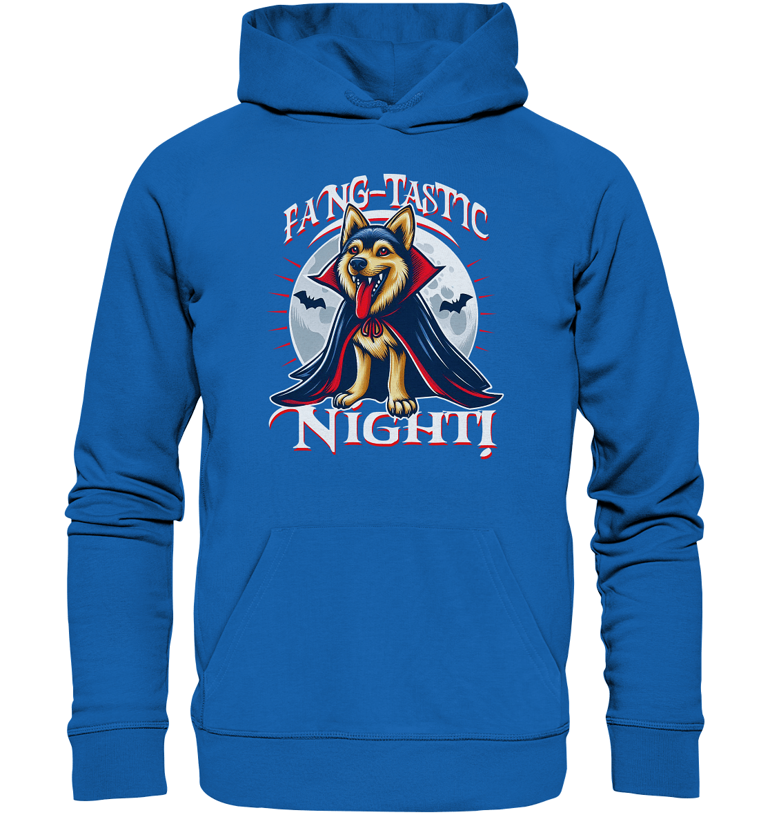 Fang - tastic Night – Der Vampirhund auf nächtlicher Jagd! - Premium Unisex Hoodie - FaunaFeels Onlineshop Hoodies