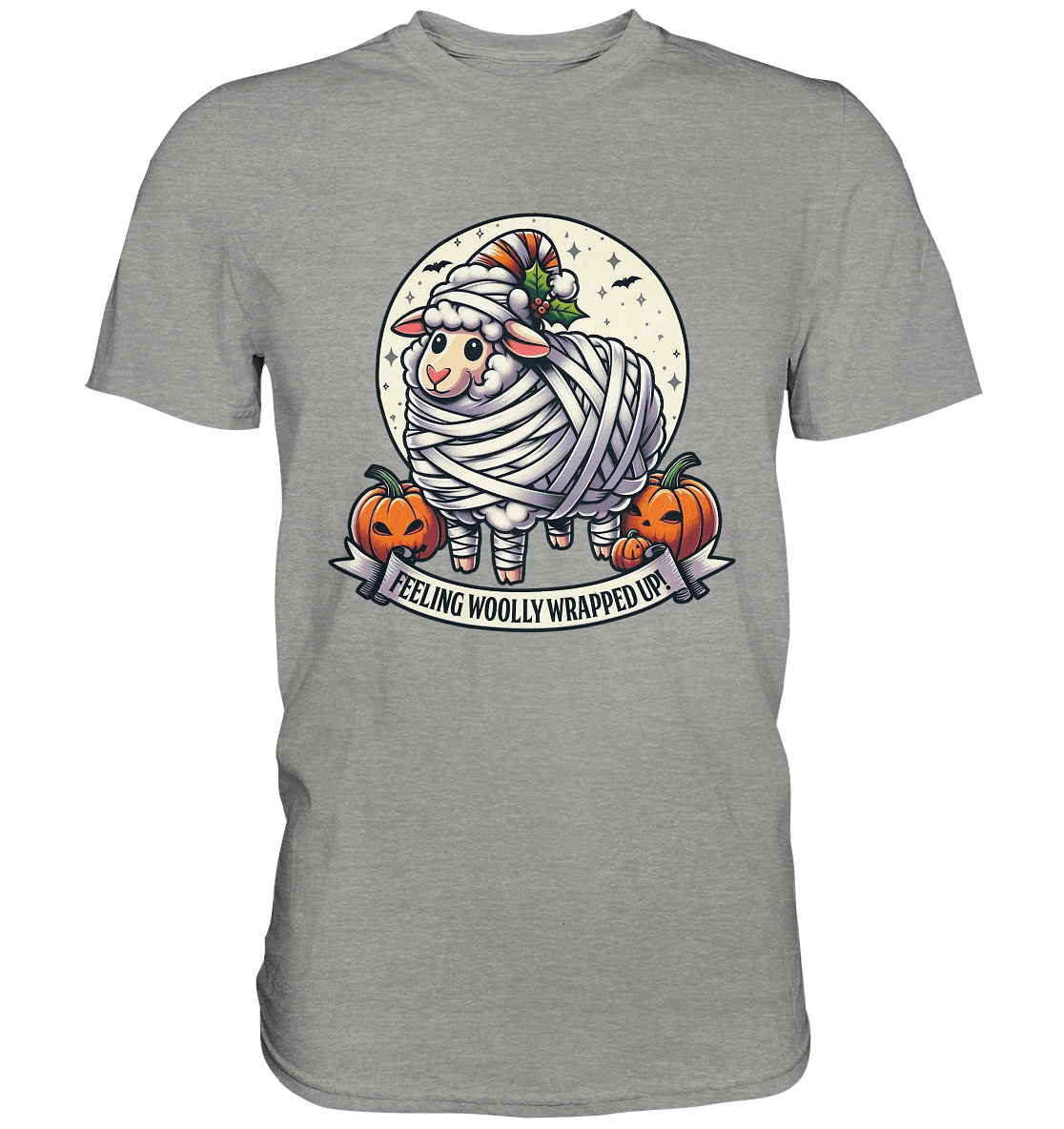 Feeling Woolly Wrapped Up – Das verzauberte Mumien - Schaf! - Premium Shirt - FaunaFeels Onlineshop Unisex - Shirts