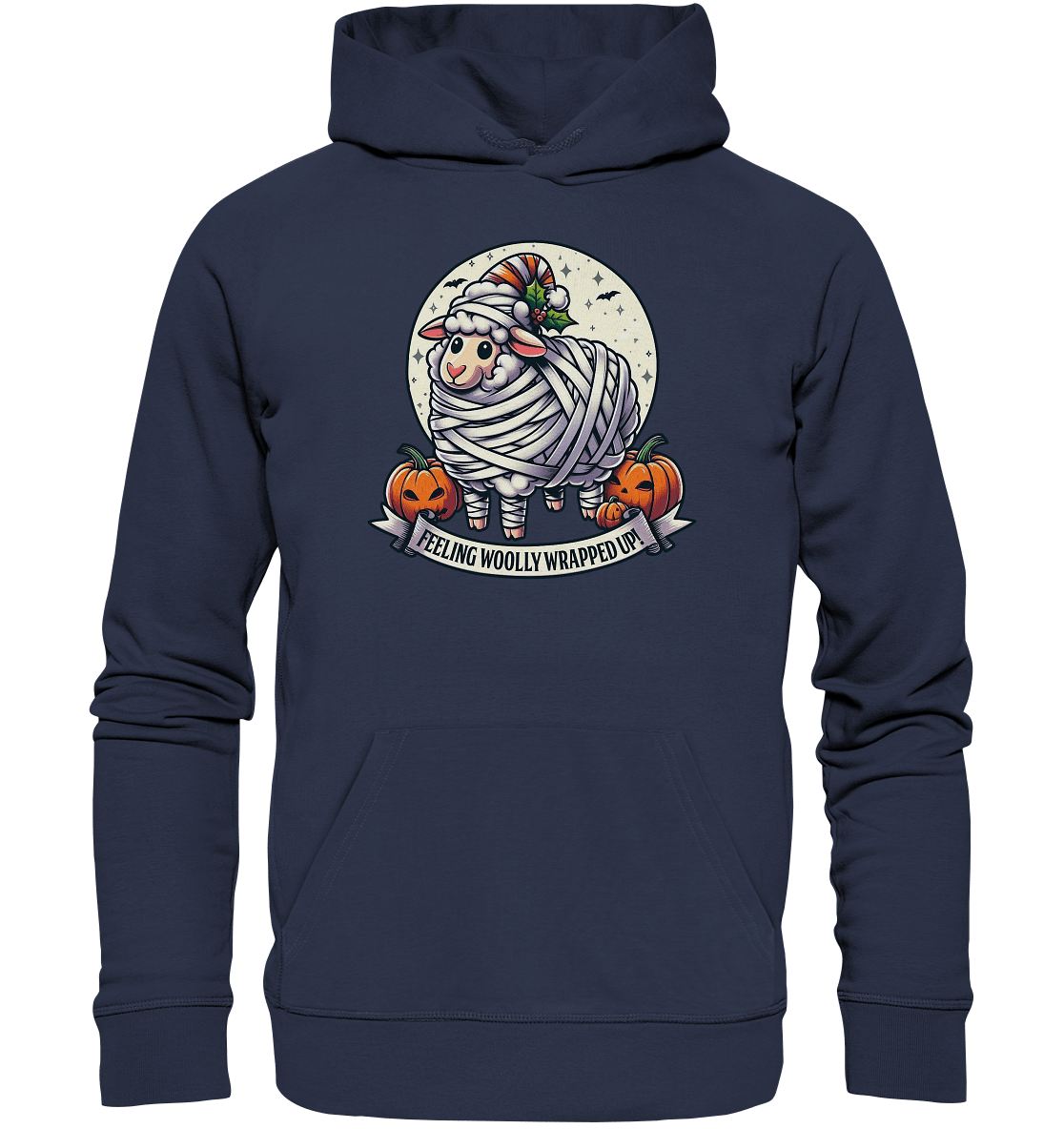Feeling Woolly Wrapped Up – Das verzauberte Mumien - Schaf! - Premium Unisex Hoodie - FaunaFeels Onlineshop Hoodies