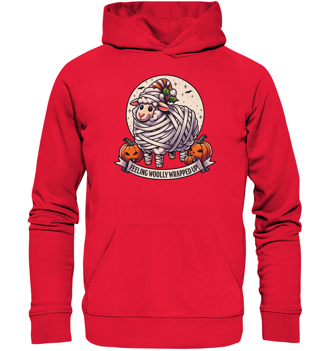 Feeling Woolly Wrapped Up – Das verzauberte Mumien - Schaf! - Premium Unisex Hoodie - FaunaFeels Onlineshop Hoodies