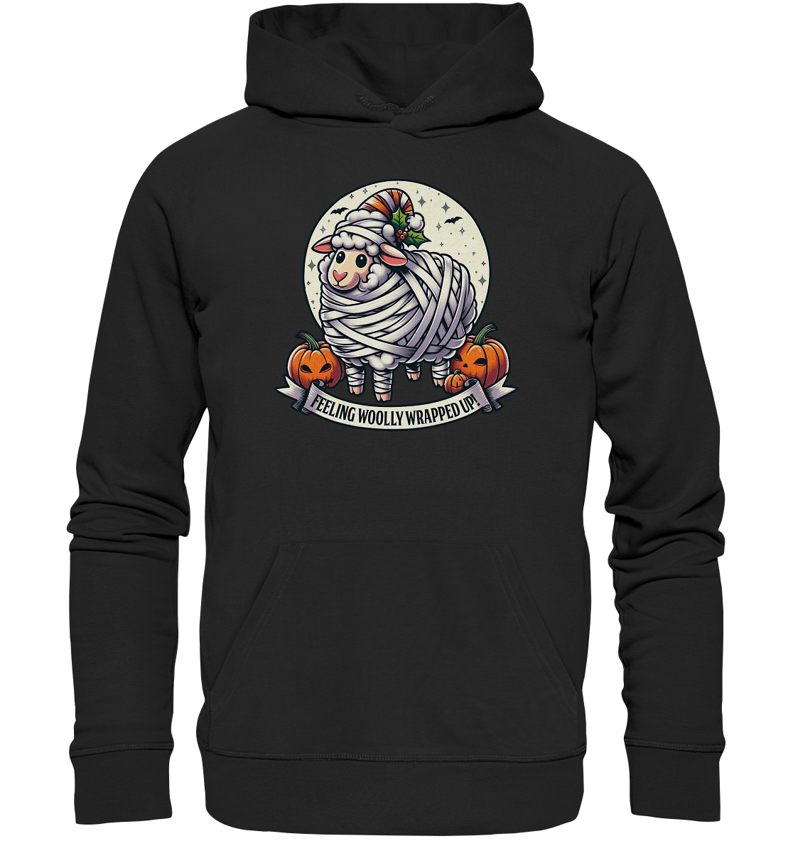 Feeling Woolly Wrapped Up – Das verzauberte Mumien - Schaf! - Premium Unisex Hoodie - FaunaFeels Onlineshop Hoodies