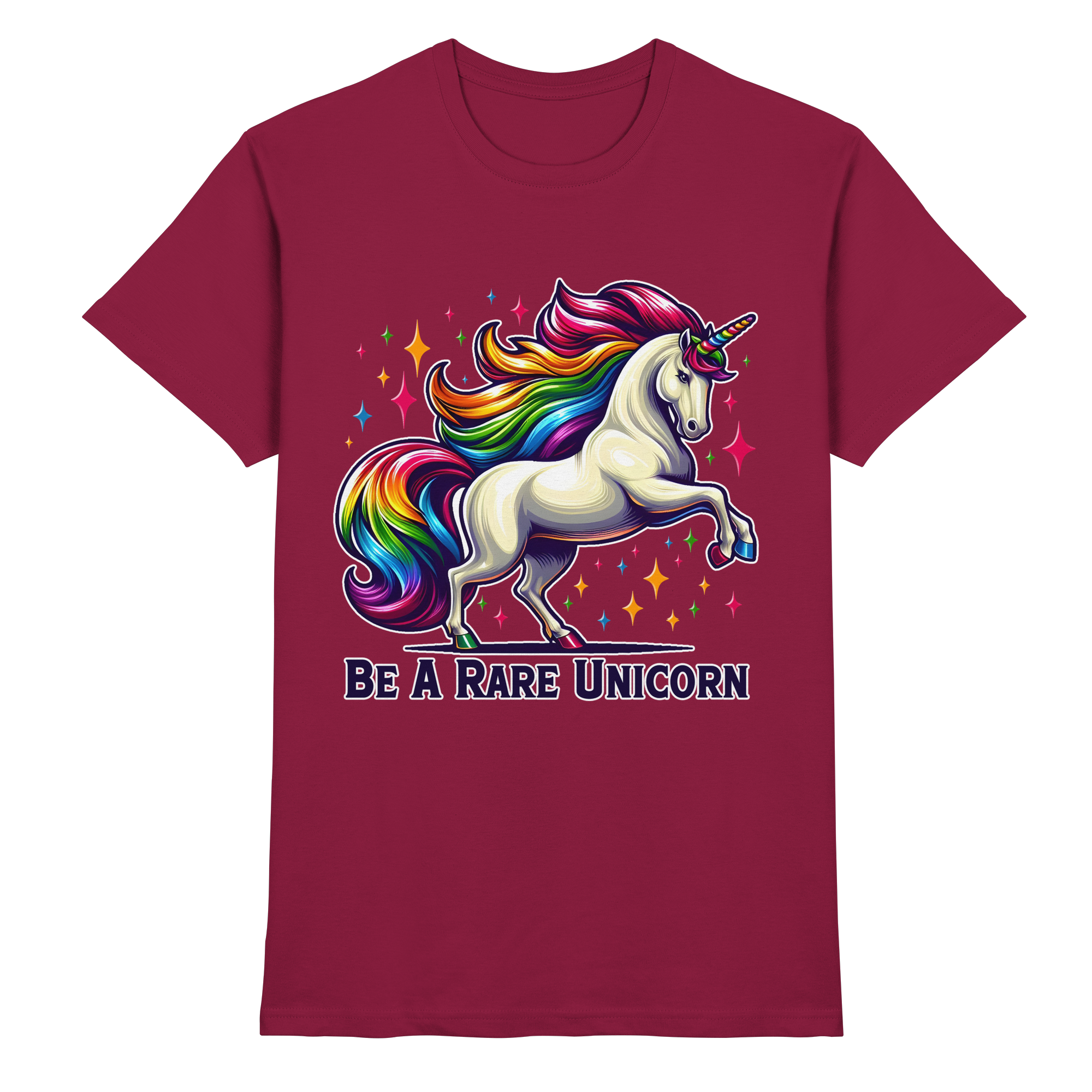 Be A Rare Unicorn – Magisches Einhorn-Design - Heavy Cotton T-Shirt