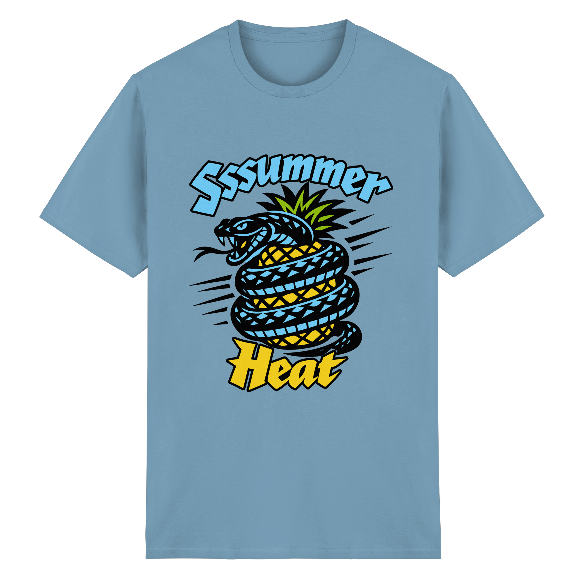Sssssummer Heat Schlange – Ananas Viper - Heavy Cotton T-Shirt