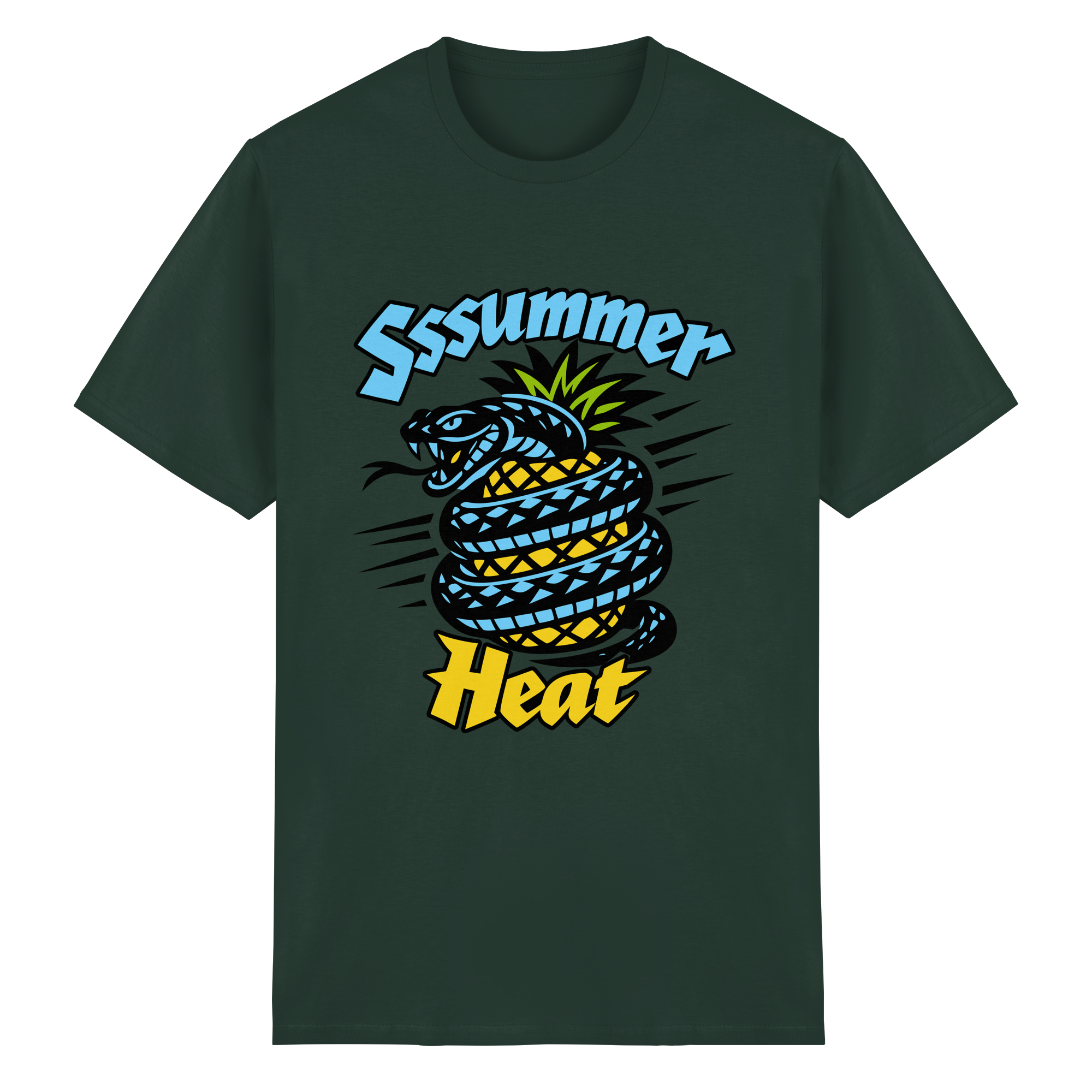 Sssssummer Heat Schlange – Ananas Viper - Heavy Cotton T-Shirt