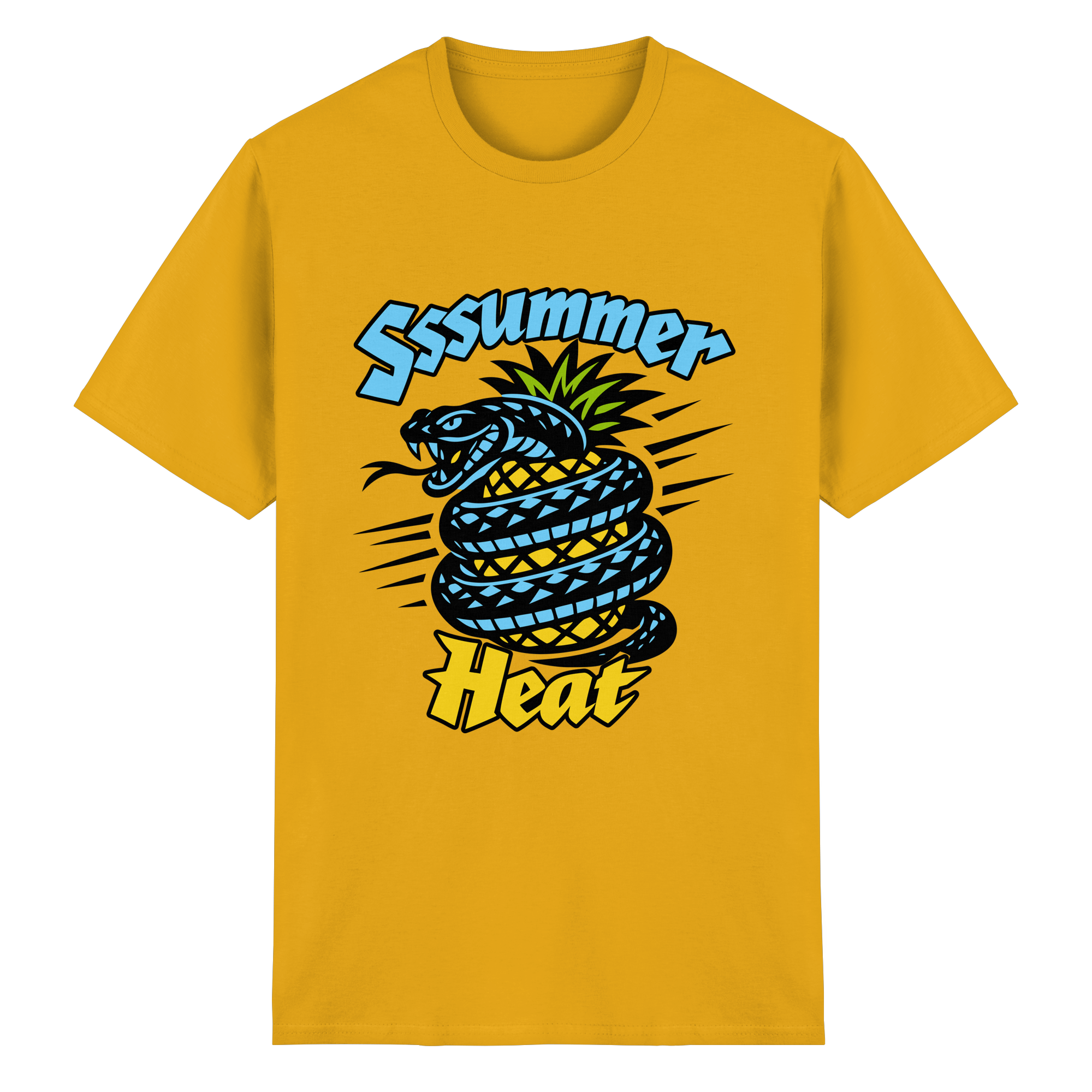 Sssssummer Heat Schlange – Ananas Viper - Heavy Cotton T-Shirt
