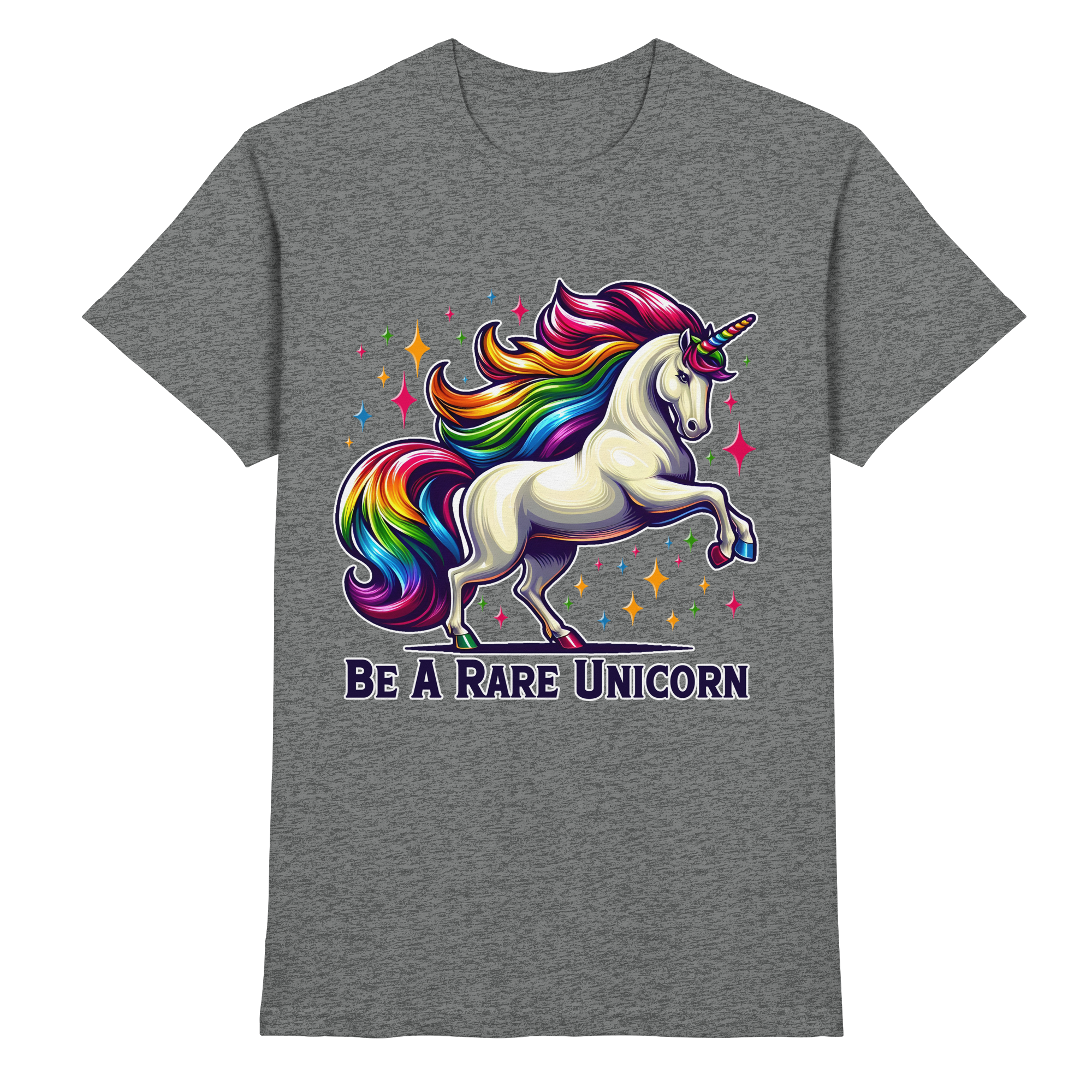 Be A Rare Unicorn – Magisches Einhorn-Design - Heavy Cotton T-Shirt