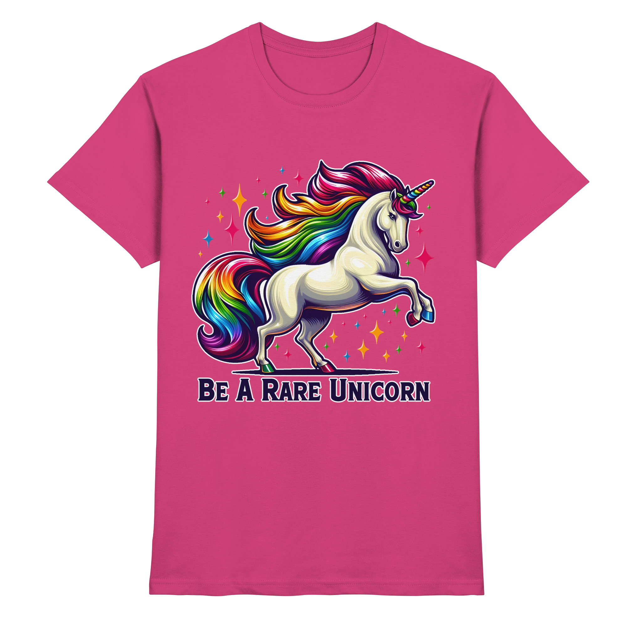 Be A Rare Unicorn – Magisches Einhorn-Design - Heavy Cotton T-Shirt