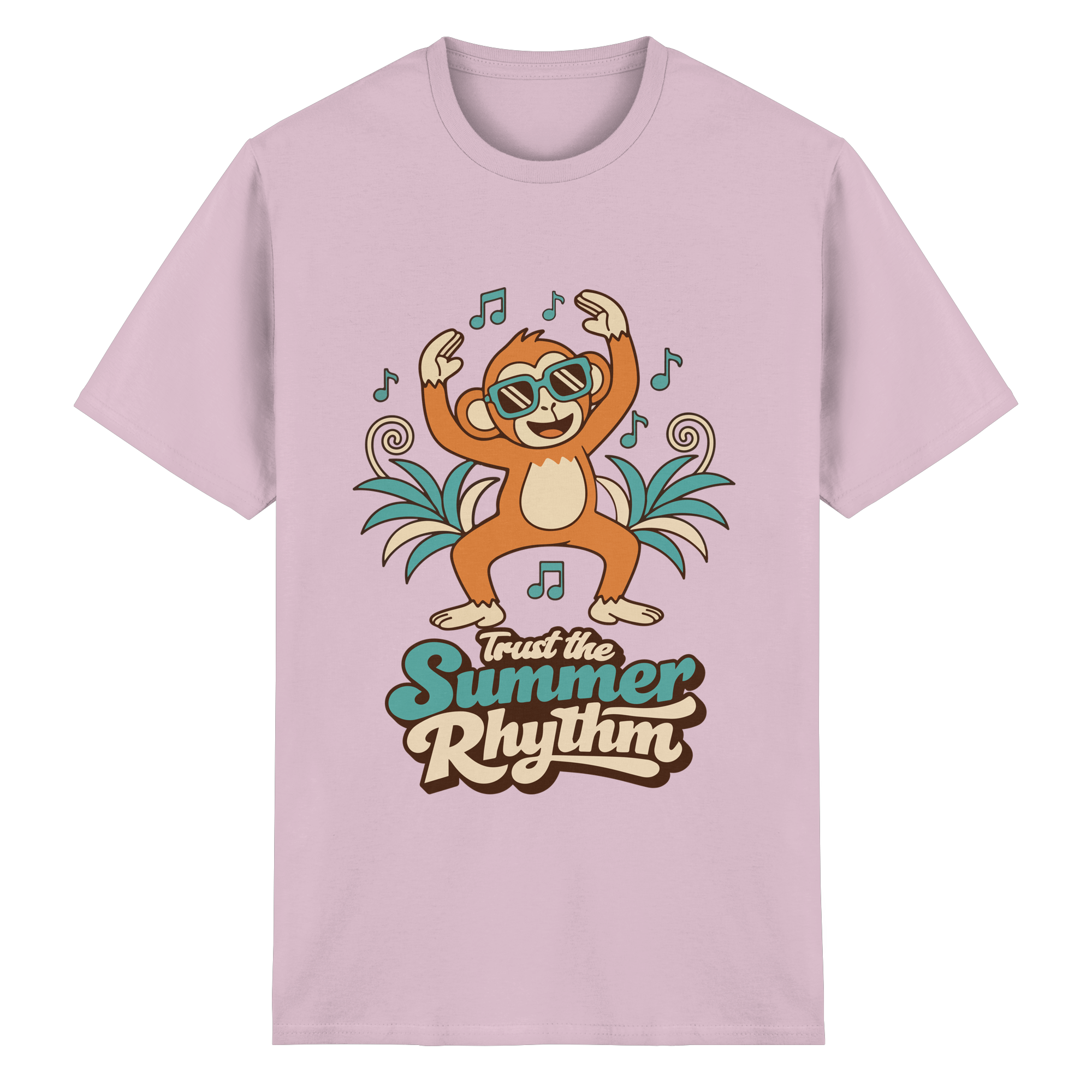 Trust the Summer Rhythm Affe – Tanzender Monkey - Heavy Cotton T-Shirt