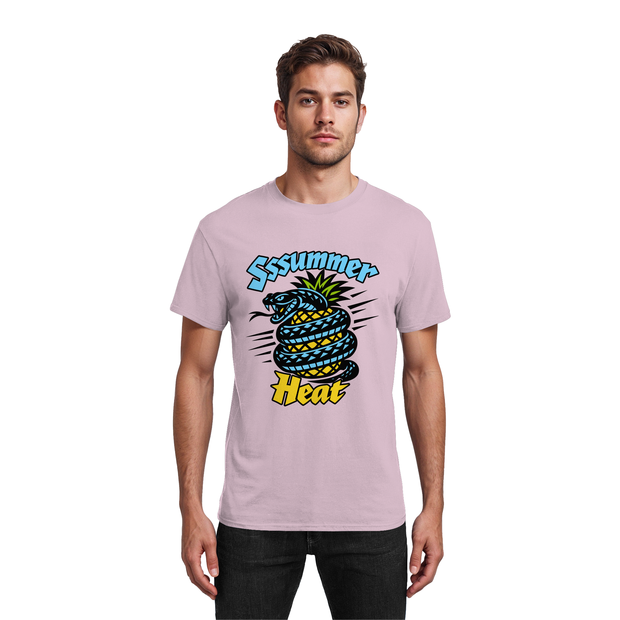 Sssssummer Heat Schlange – Ananas Viper - Heavy Cotton T-Shirt