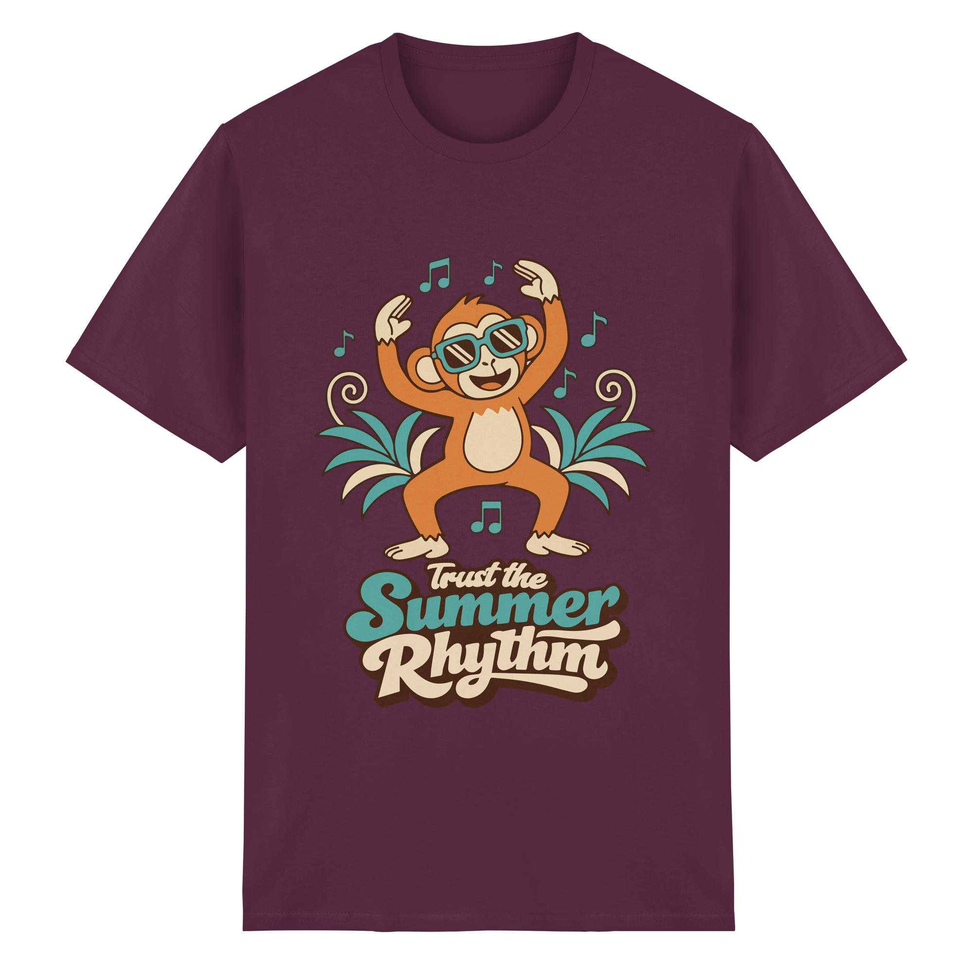 Trust the Summer Rhythm Affe – Tanzender Monkey - Heavy Cotton T-Shirt