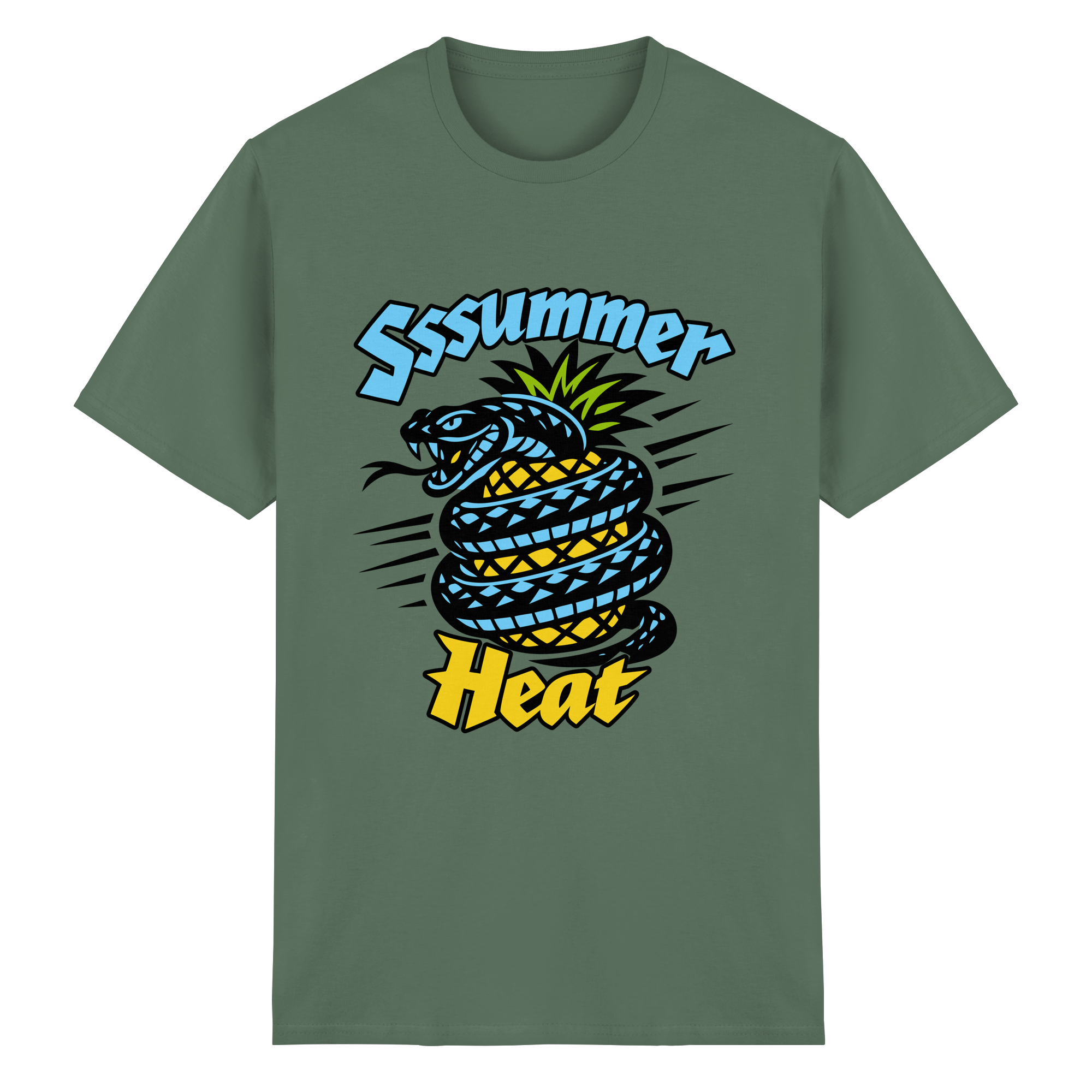 Sssssummer Heat Schlange – Ananas Viper - Heavy Cotton T-Shirt