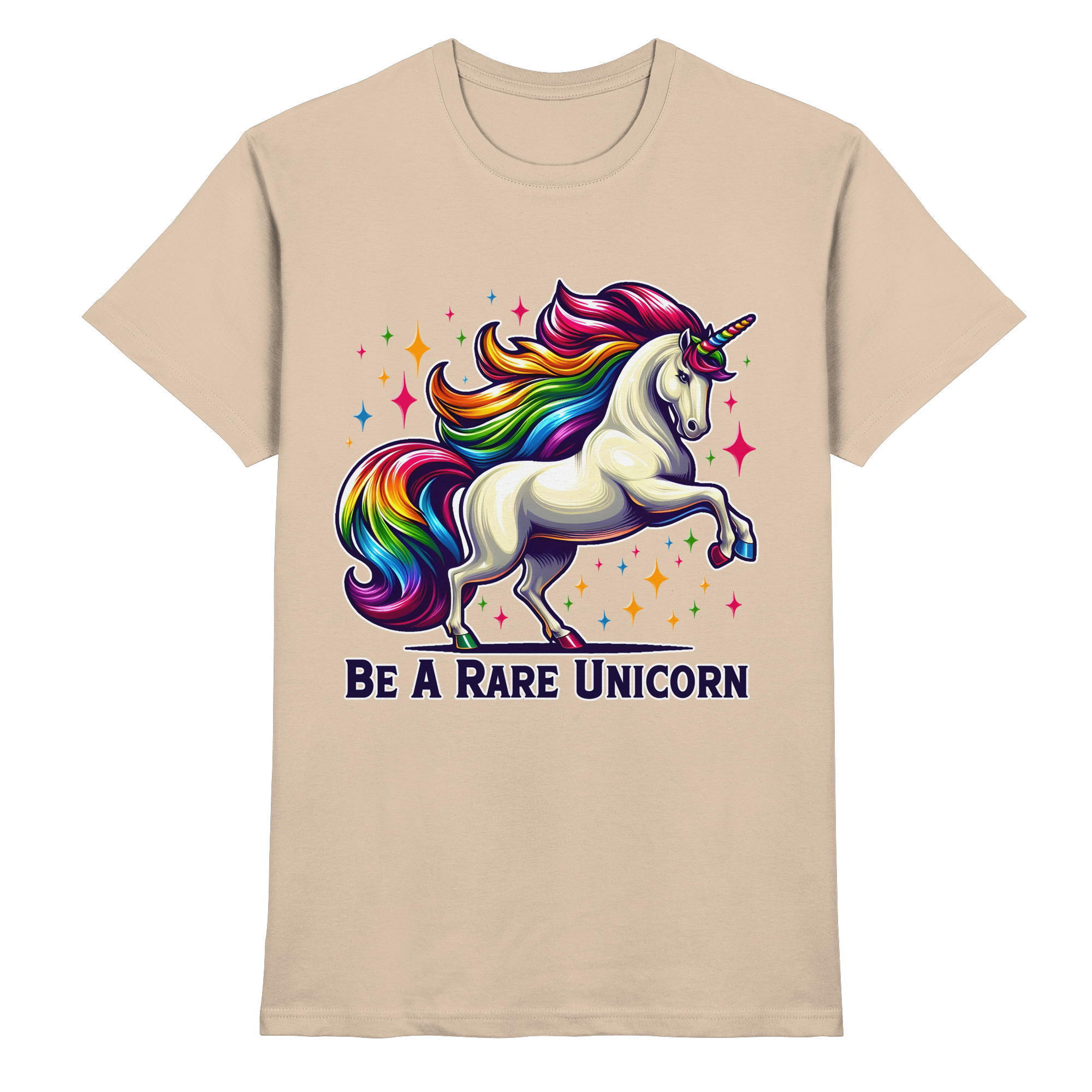 Be A Rare Unicorn – Magisches Einhorn-Design - Heavy Cotton T-Shirt