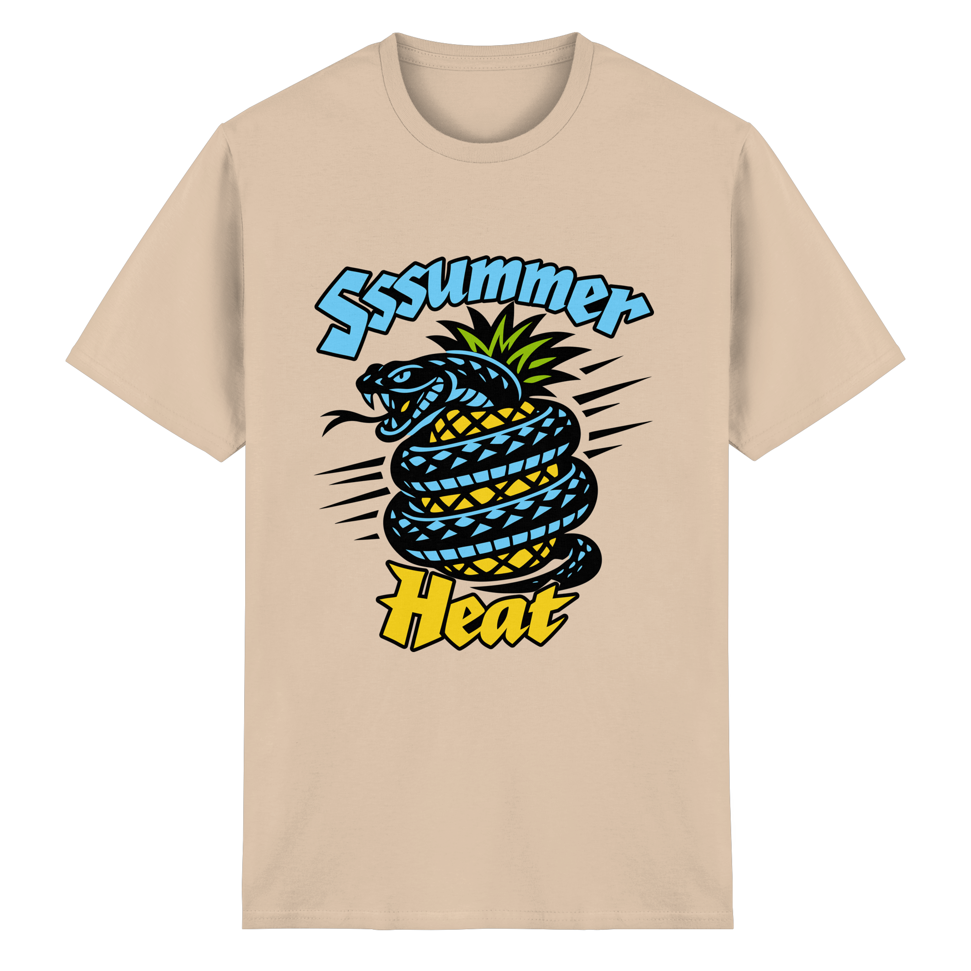 Sssssummer Heat Schlange – Ananas Viper - Heavy Cotton T-Shirt