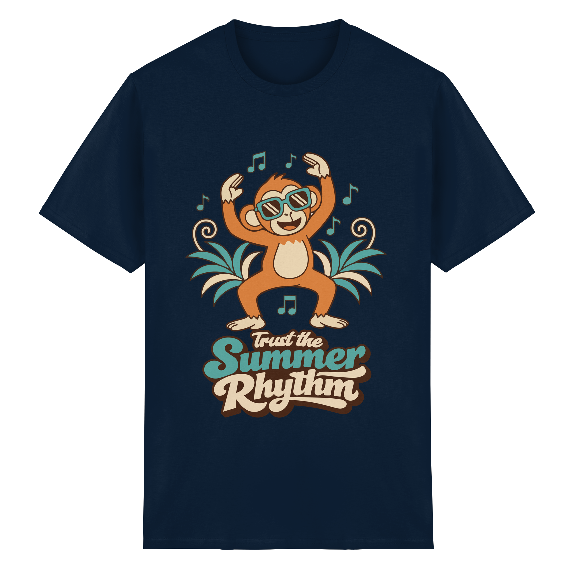 Trust the Summer Rhythm Affe – Tanzender Monkey - Heavy Cotton T-Shirt