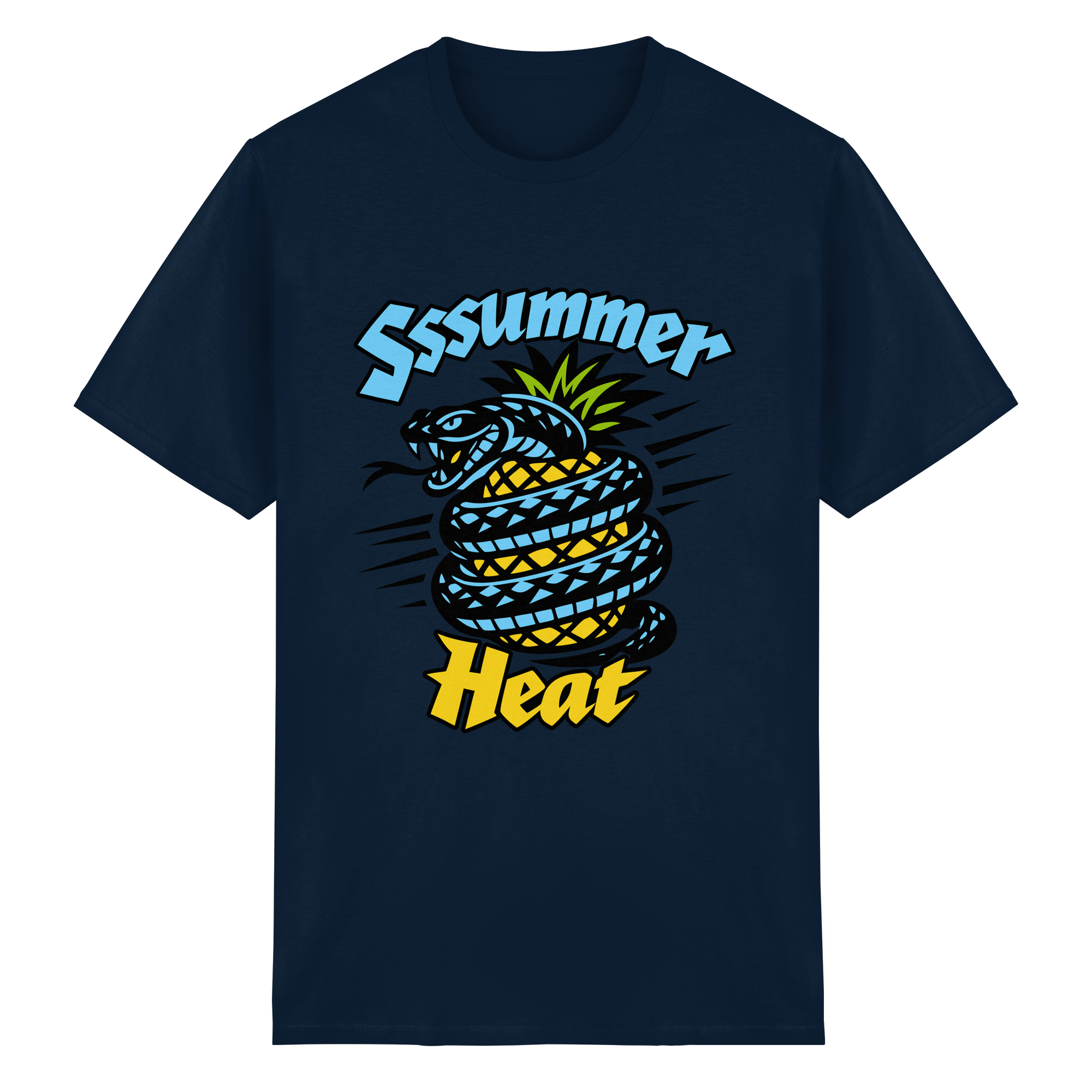 Sssssummer Heat Schlange – Ananas Viper - Heavy Cotton T-Shirt