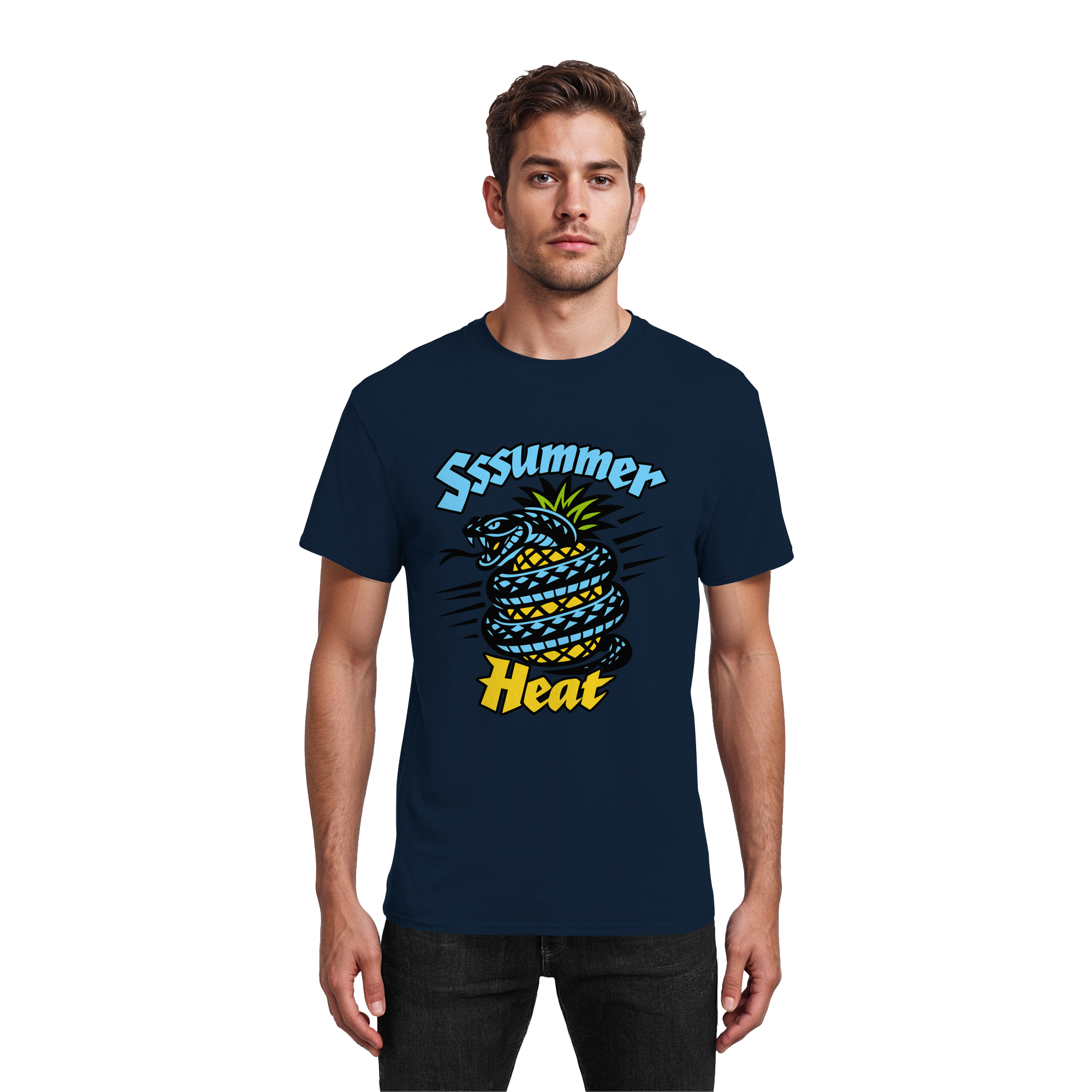 Sssssummer Heat Schlange – Ananas Viper - Heavy Cotton T-Shirt