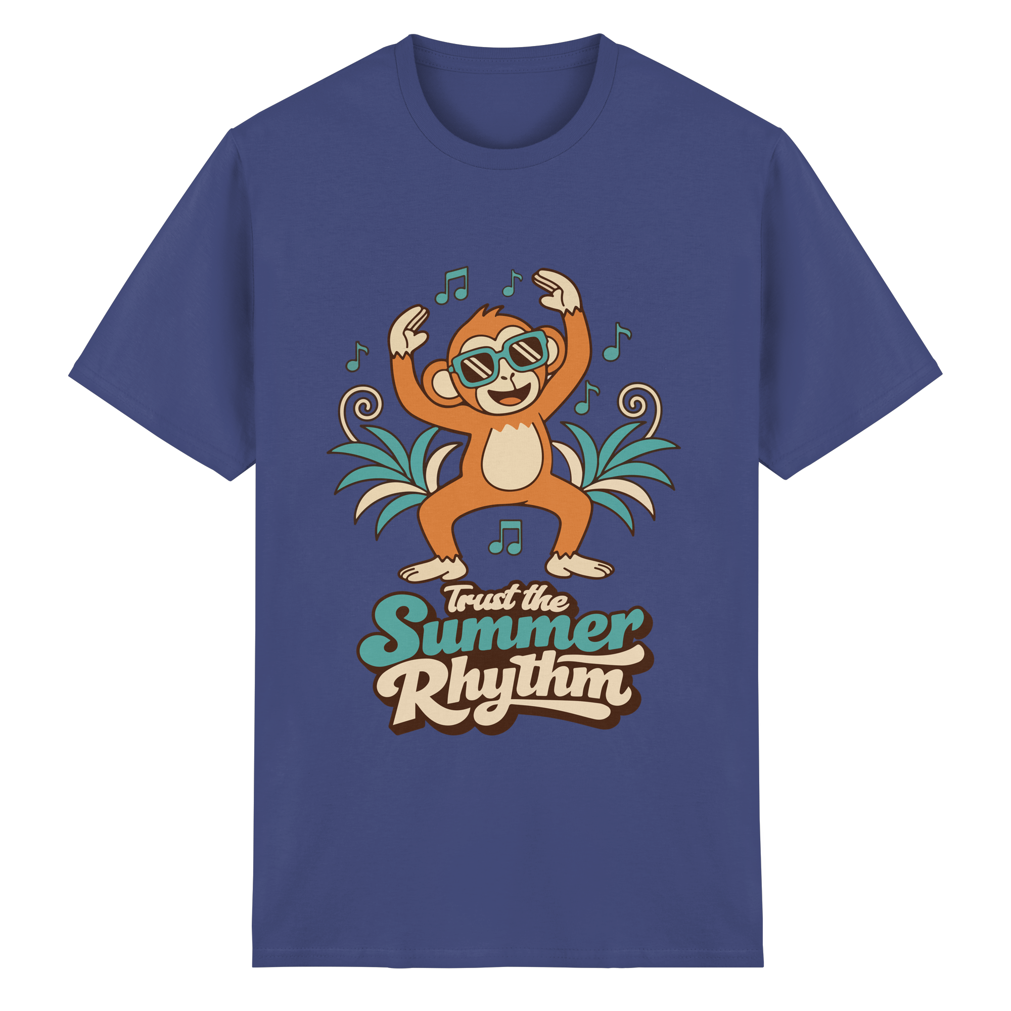 Trust the Summer Rhythm Affe – Tanzender Monkey - Heavy Cotton T-Shirt