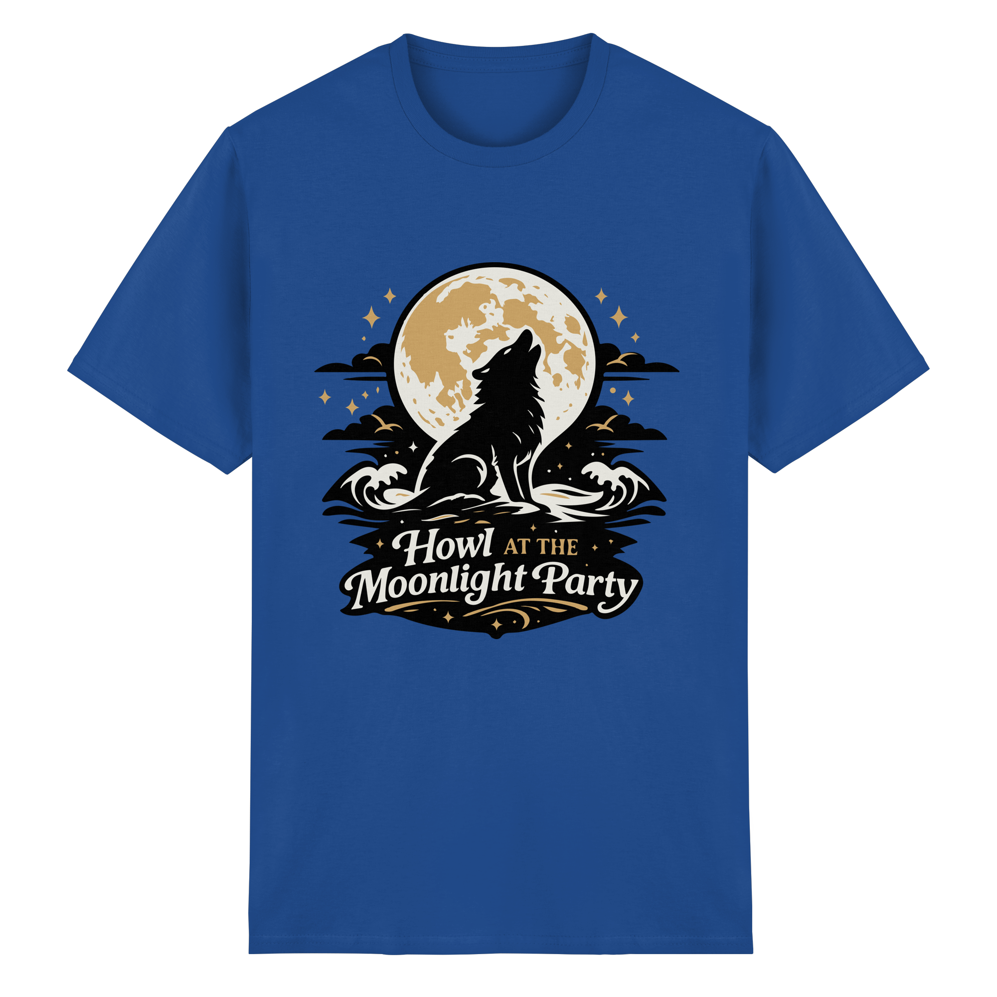 Howl at the Moonlight Party Wolf – Mondheuler Beach - Heavy Cotton T-Shirt