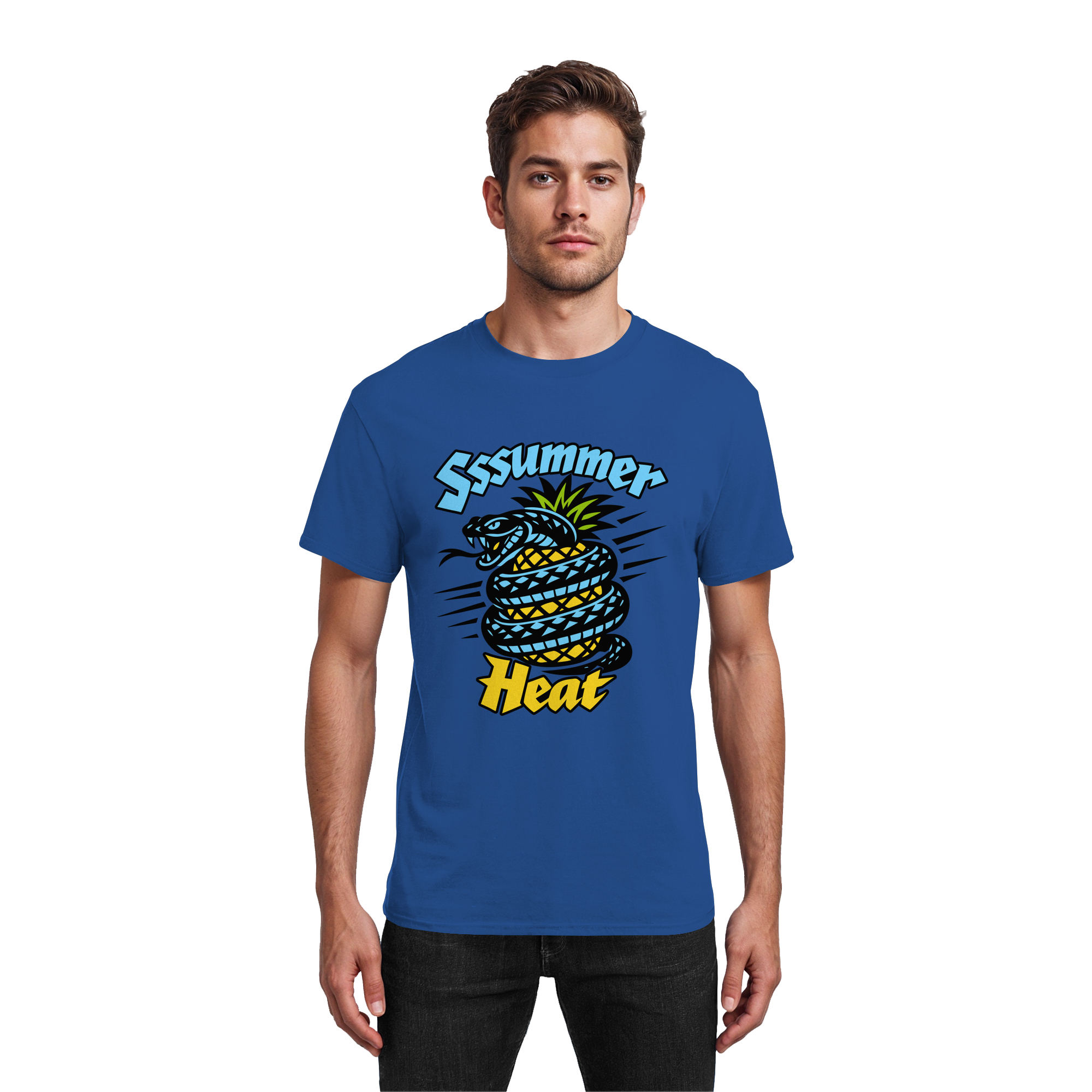 Sssssummer Heat Schlange – Ananas Viper - Heavy Cotton T-Shirt