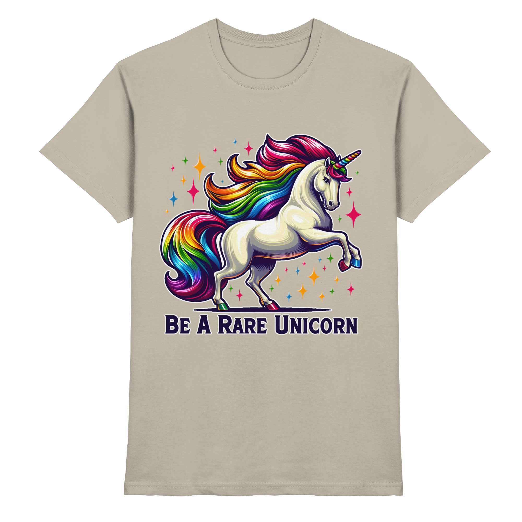 Be A Rare Unicorn – Magisches Einhorn-Design - Heavy Cotton T-Shirt