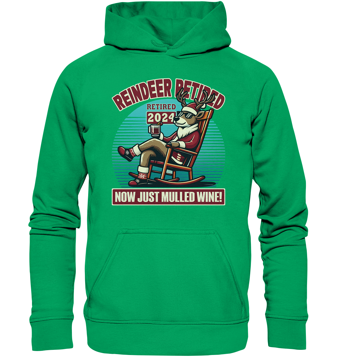Reindeer Retired – Jetzt gibt's nur noch Glühwein! - Kids Premium HoodFaunaFeels OnlineshopReindeer Retired – Jetzt gibt'