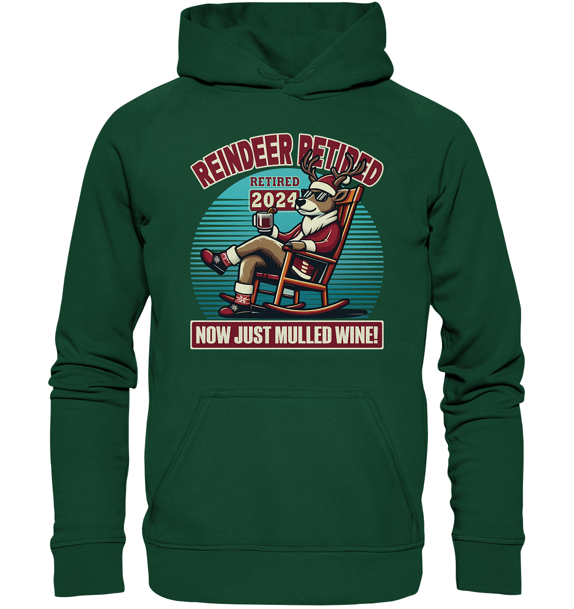 Reindeer Retired – Jetzt gibt's nur noch Glühwein! - Kids Premium HoodFaunaFeels OnlineshopReindeer Retired – Jetzt gibt'