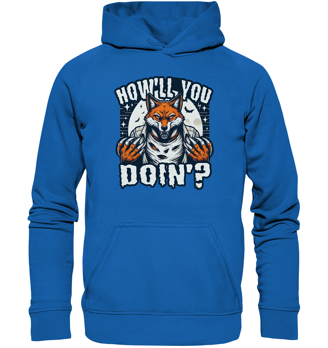 Howl You Doin' – Der wilde Fuchs im Mondlicht! - Kids Premium HoodieFaunaFeels Onlineshophowl