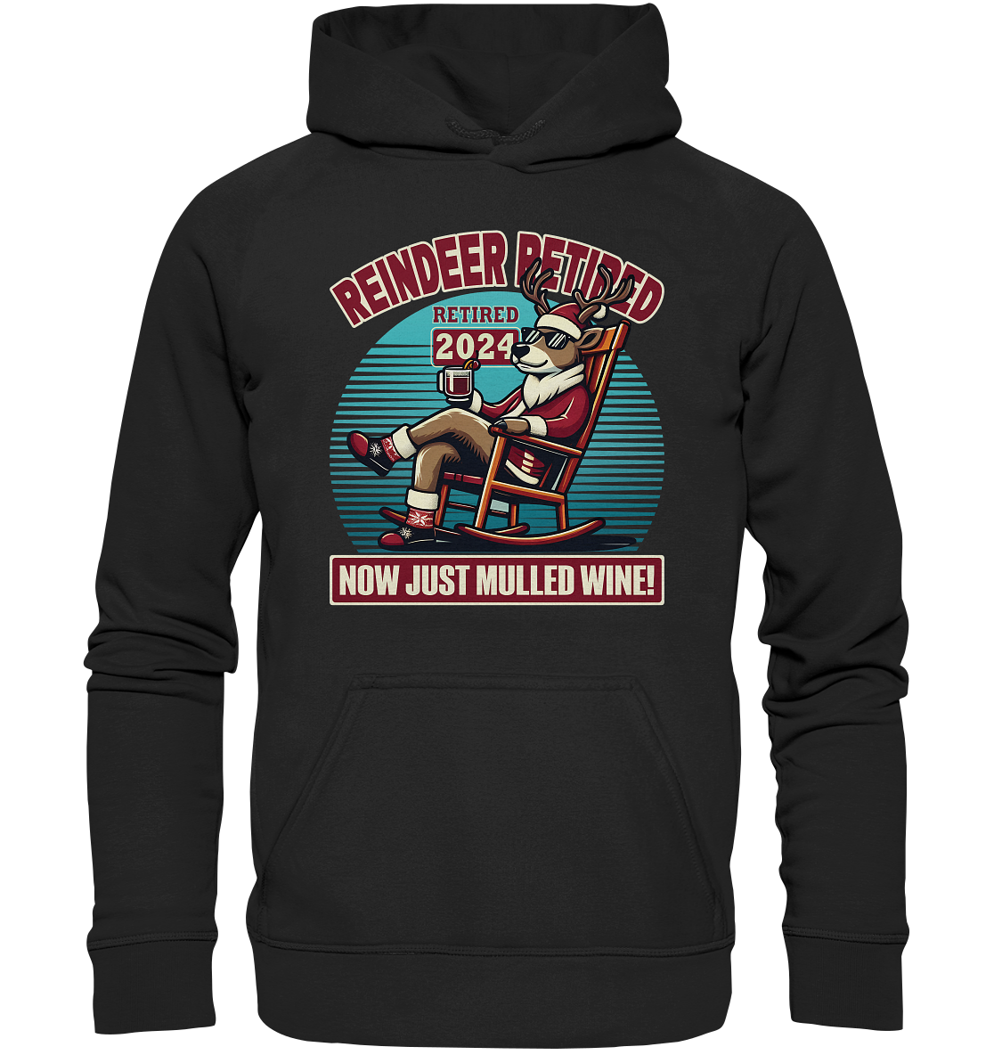 Reindeer Retired – Jetzt gibt's nur noch Glühwein! - Kids Premium HoodFaunaFeels OnlineshopReindeer Retired – Jetzt gibt'