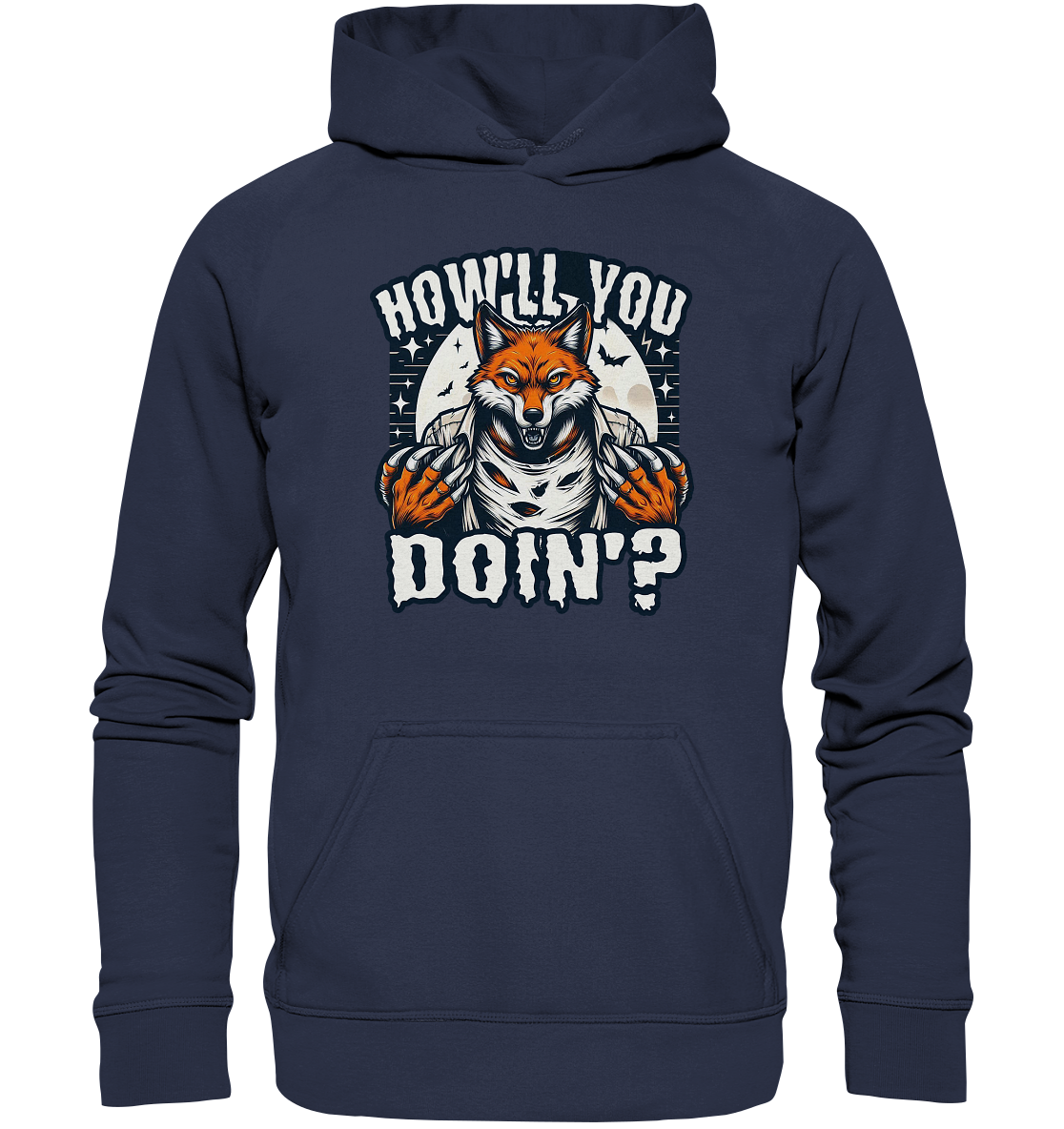 Howl You Doin' – Der wilde Fuchs im Mondlicht! - Kids Premium HoodieFaunaFeels Onlineshophowl