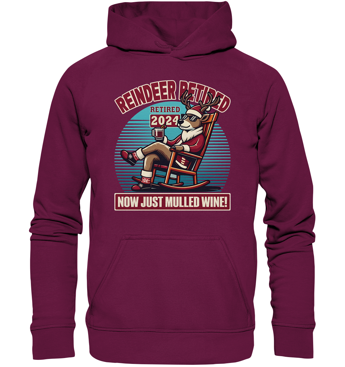 Reindeer Retired – Jetzt gibt's nur noch Glühwein! - Kids Premium HoodFaunaFeels OnlineshopReindeer Retired – Jetzt gibt'