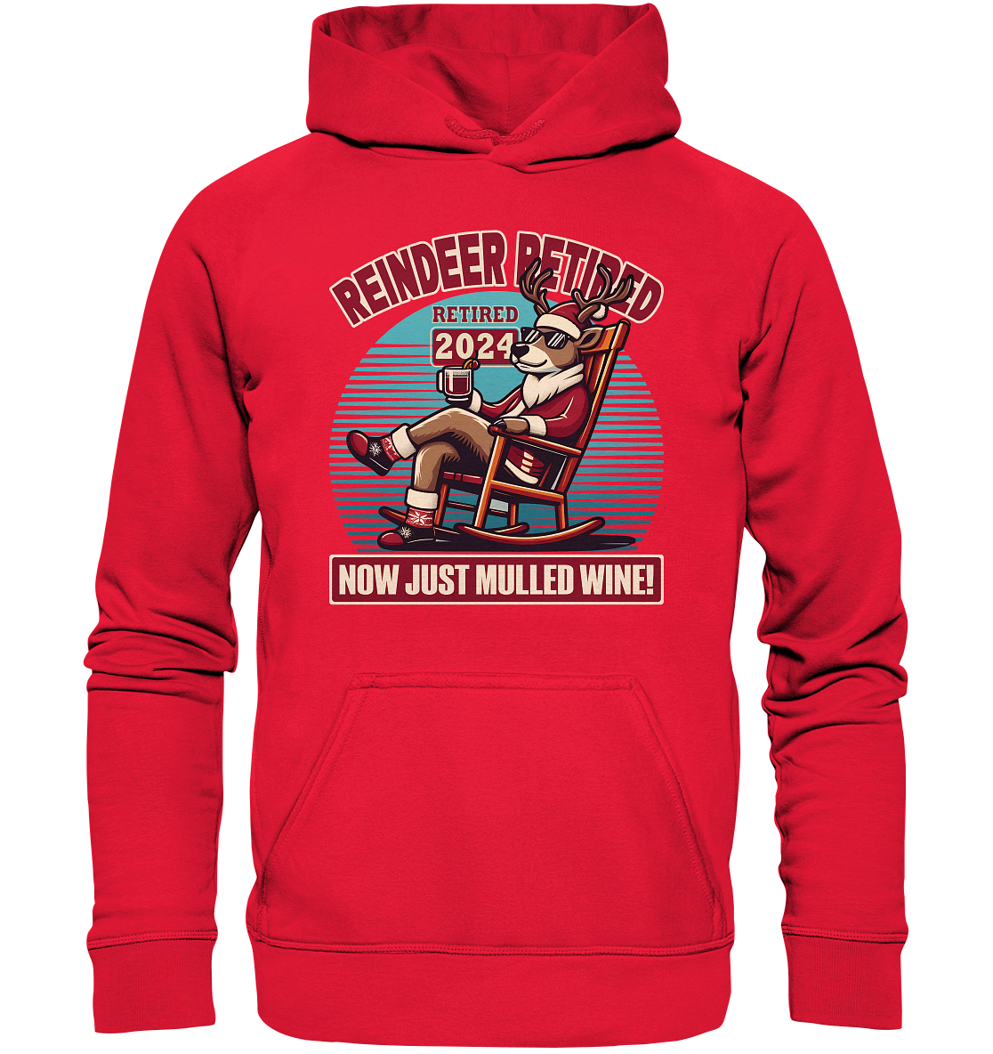 Reindeer Retired – Jetzt gibt's nur noch Glühwein! - Kids Premium HoodFaunaFeels OnlineshopReindeer Retired – Jetzt gibt'