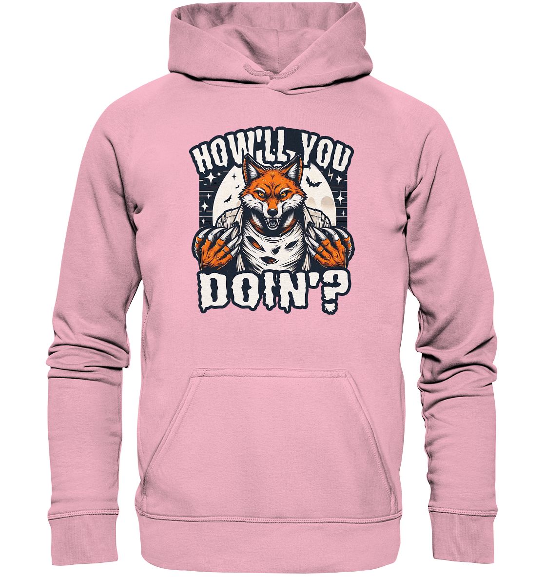 Howl You Doin' – Der wilde Fuchs im Mondlicht! - Kids Premium HoodieFaunaFeels Onlineshophowl
