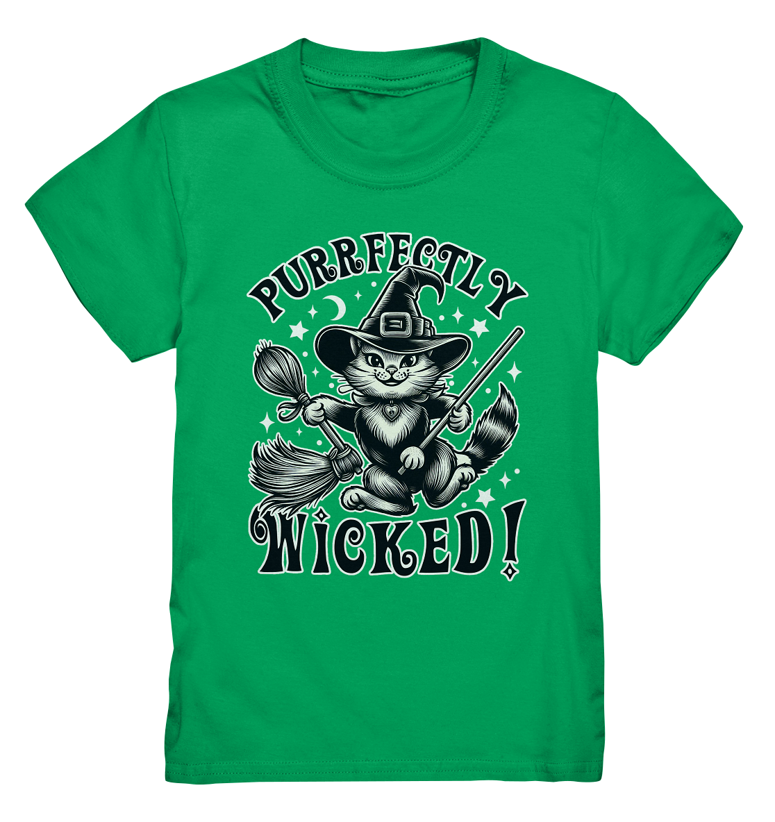 Purrfectly Wicked – Magischer Katzenzauber mit Schalk - Kids Premium SFaunaFeels Onlineshoppurrfectly wicked – magischer katzenzauber mit schalk - kids premium shirt