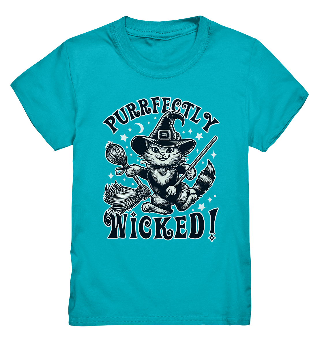 Purrfectly Wicked – Magischer Katzenzauber mit Schalk - Kids Premium SFaunaFeels Onlineshoppurrfectly wicked – magischer katzenzauber mit schalk - kids premium shirt