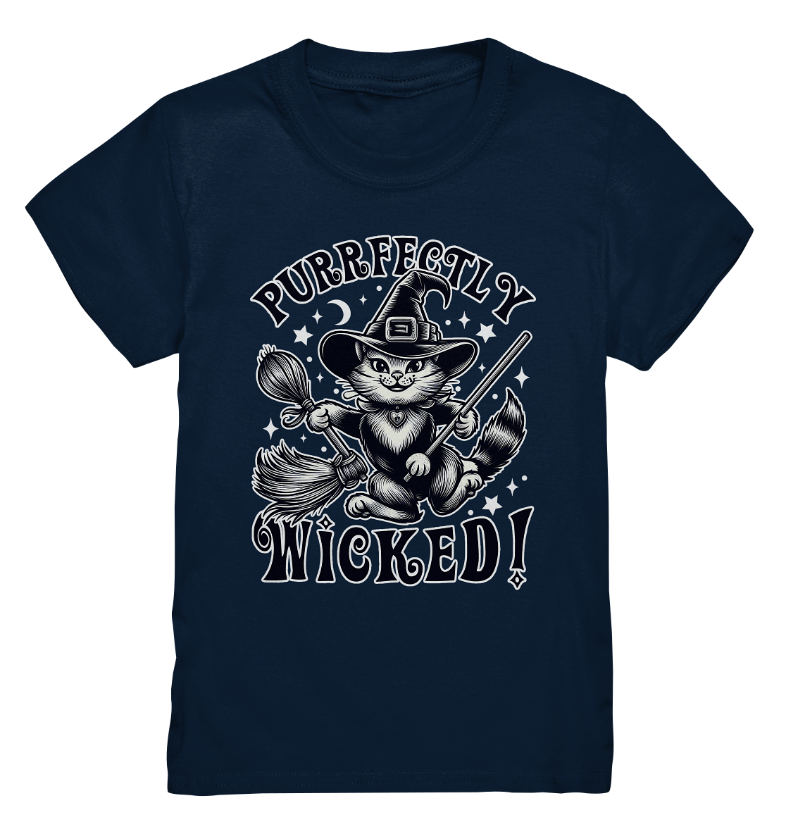 Purrfectly Wicked – Magischer Katzenzauber mit Schalk - Kids Premium SFaunaFeels Onlineshoppurrfectly wicked – magischer katzenzauber mit schalk - kids premium shirt