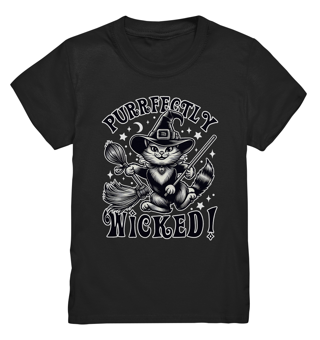 Purrfectly Wicked – Magischer Katzenzauber mit Schalk - Kids Premium SFaunaFeels Onlineshoppurrfectly wicked – magischer katzenzauber mit schalk - kids premium shirt