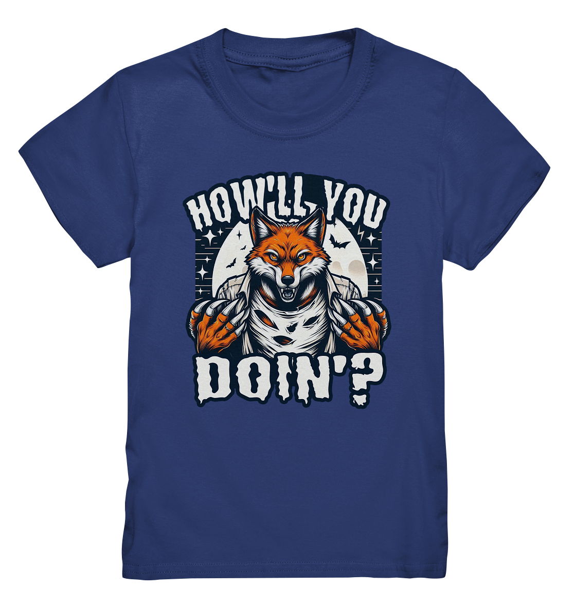 Howl You Doin' – Der wilde Fuchs im Mondlicht! - Kids Premium ShirtFaunaFeels Onlineshophowl