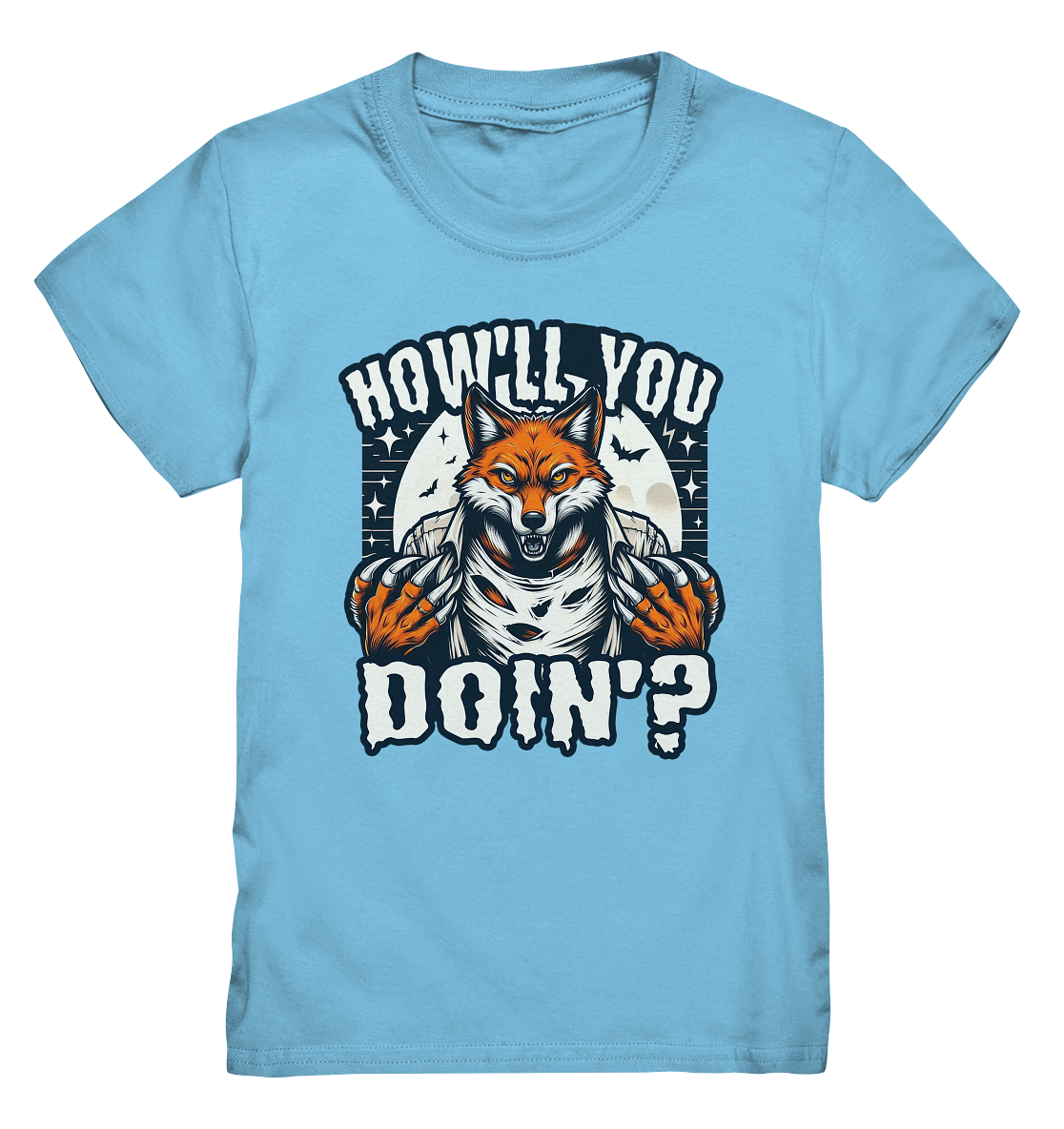 Howl You Doin' – Der wilde Fuchs im Mondlicht! - Kids Premium ShirtFaunaFeels Onlineshophowl