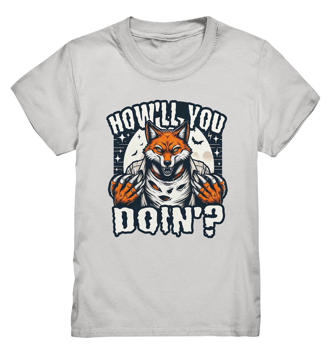 Howl You Doin' – Der wilde Fuchs im Mondlicht! - Kids Premium ShirtFaunaFeels Onlineshophowl
