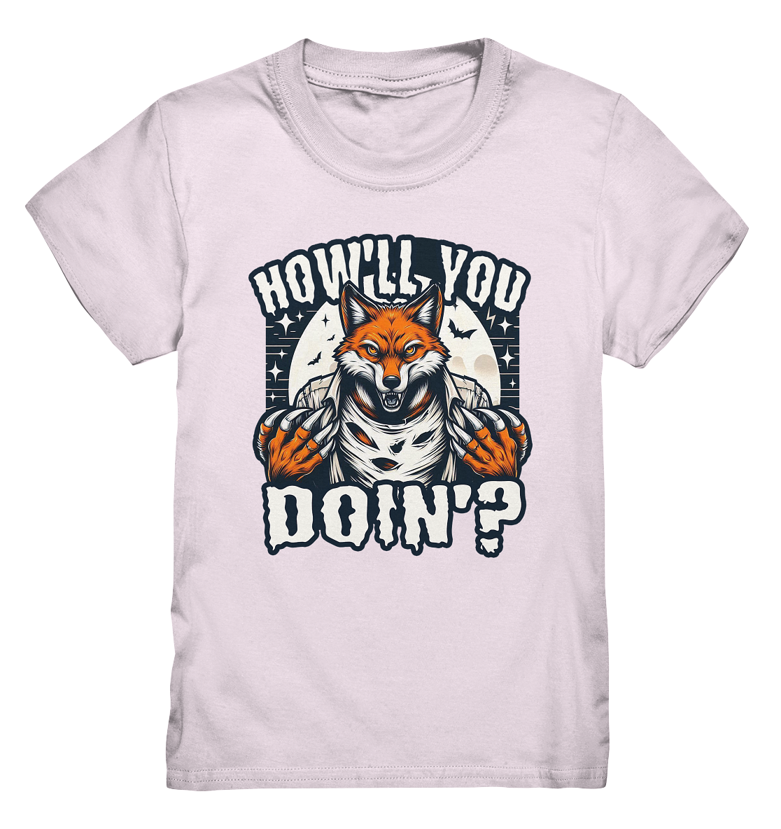 Howl You Doin' – Der wilde Fuchs im Mondlicht! - Kids Premium ShirtFaunaFeels Onlineshophowl